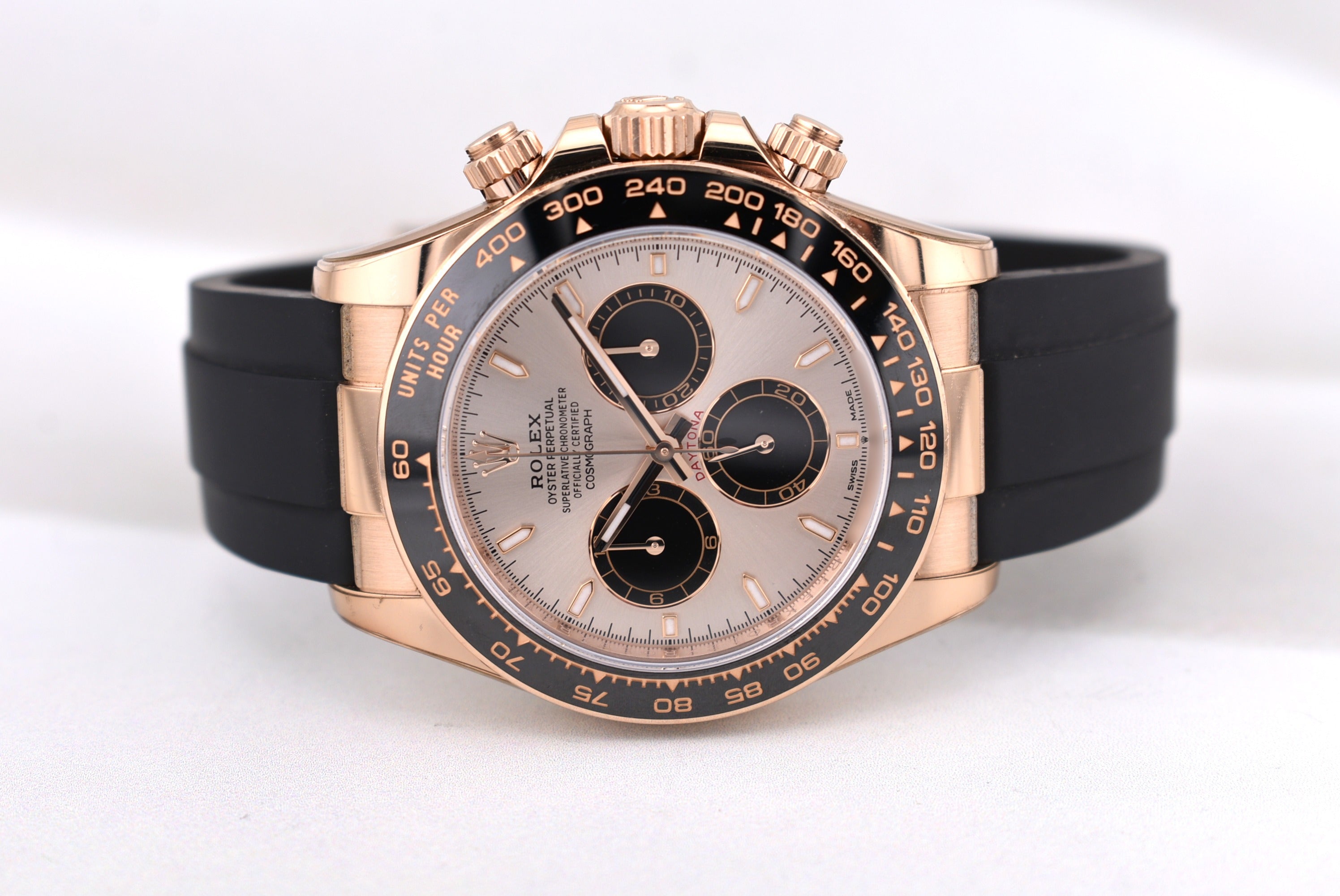 Rolex Cosmograph Daytona Everose Gold Oysterflex Sundust Dial 126515LN 2024