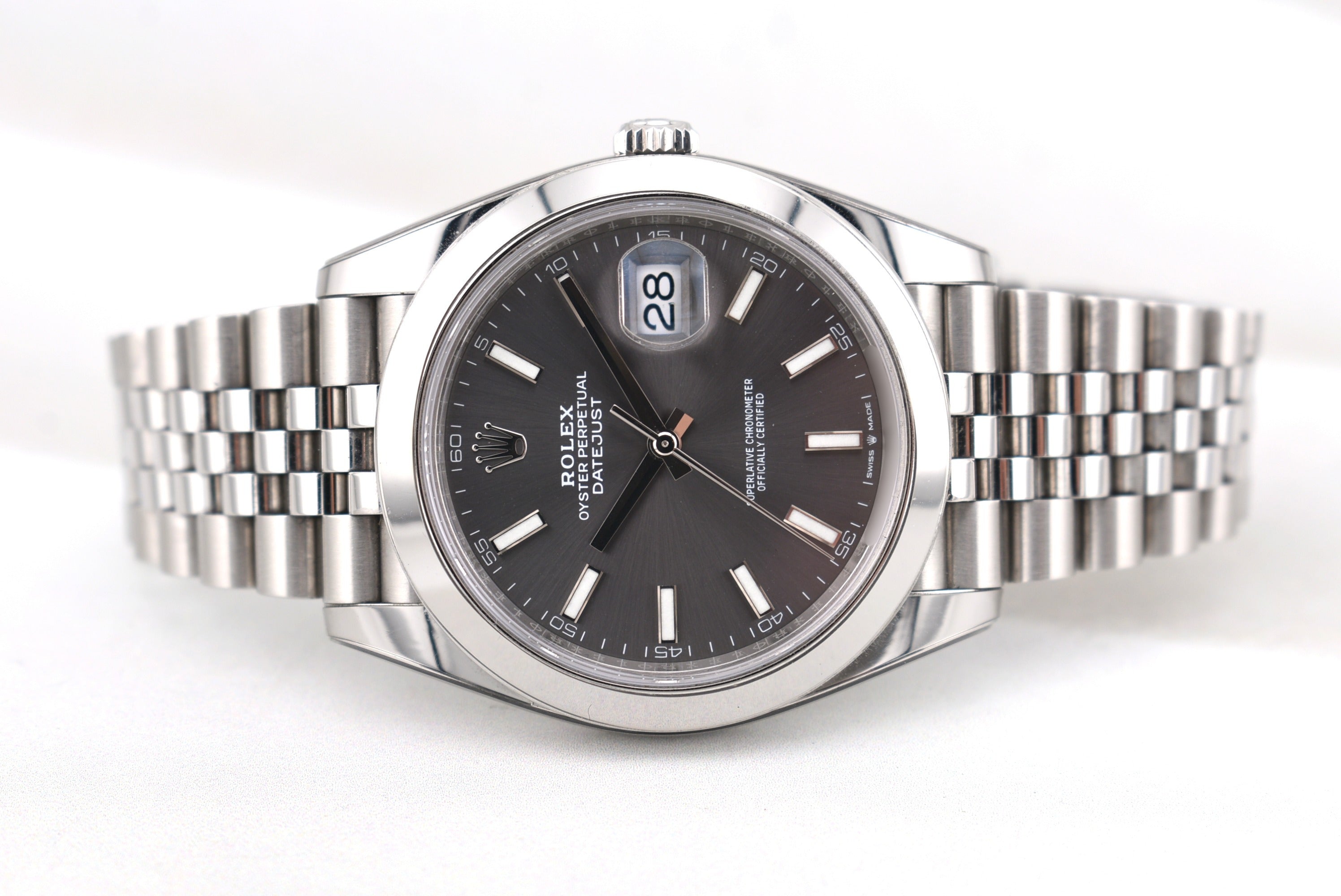 Rolex Datejust 41 Rhodium Index Dial Jubilee Band 126300 2021