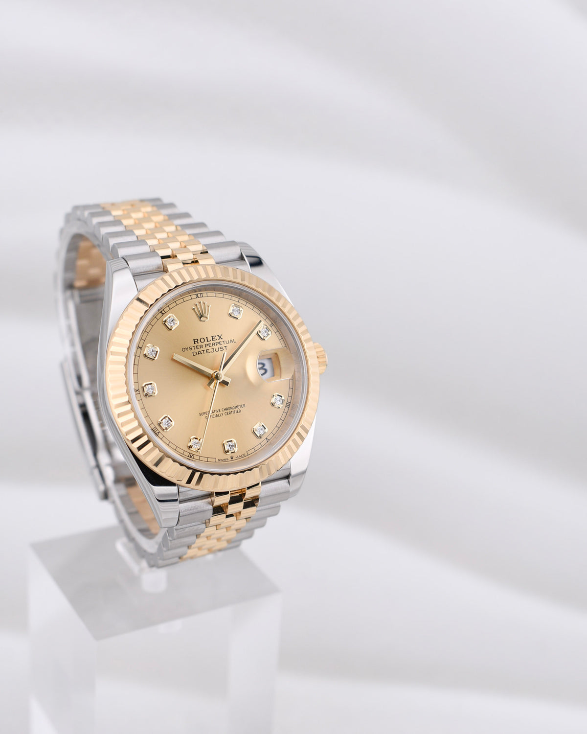 Rolex Datejust 41 Champagne Diamond Dial 126333 2026