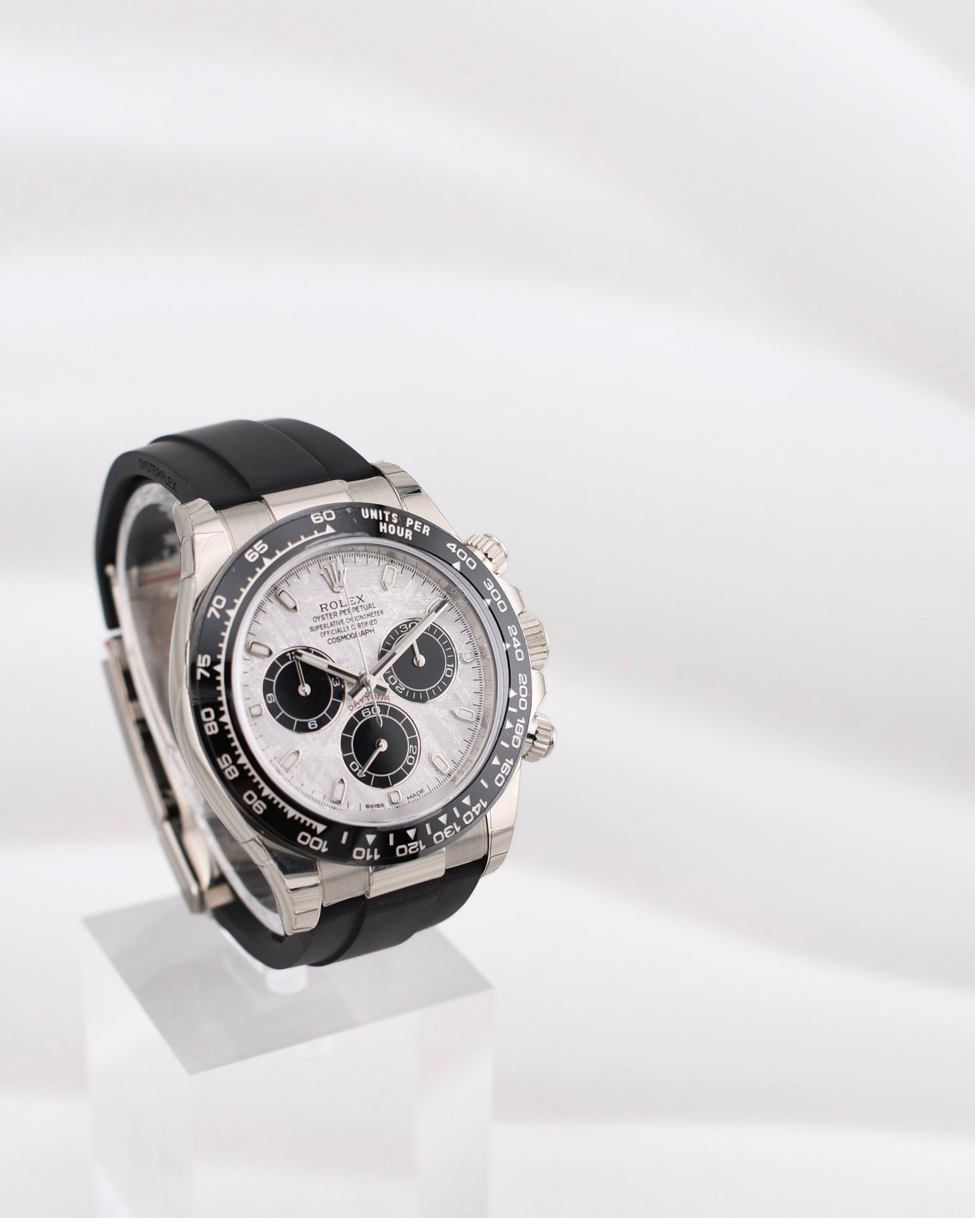 Rolex Cosmograph Daytona White Gold Oysterflex Meteorite Dial 116519LN 2023