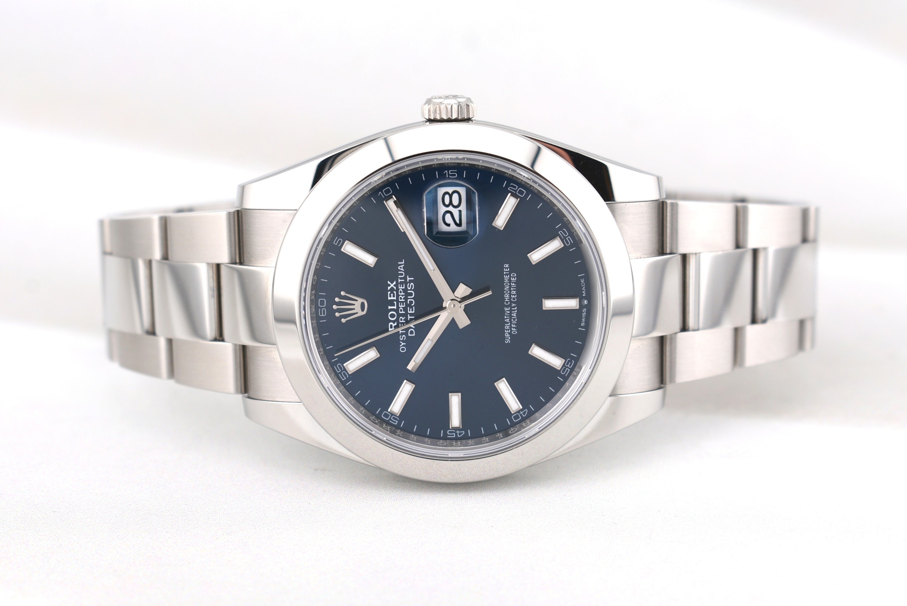Rolex Datejust 41 Blue Index Dial Oyster Band 126300 2026