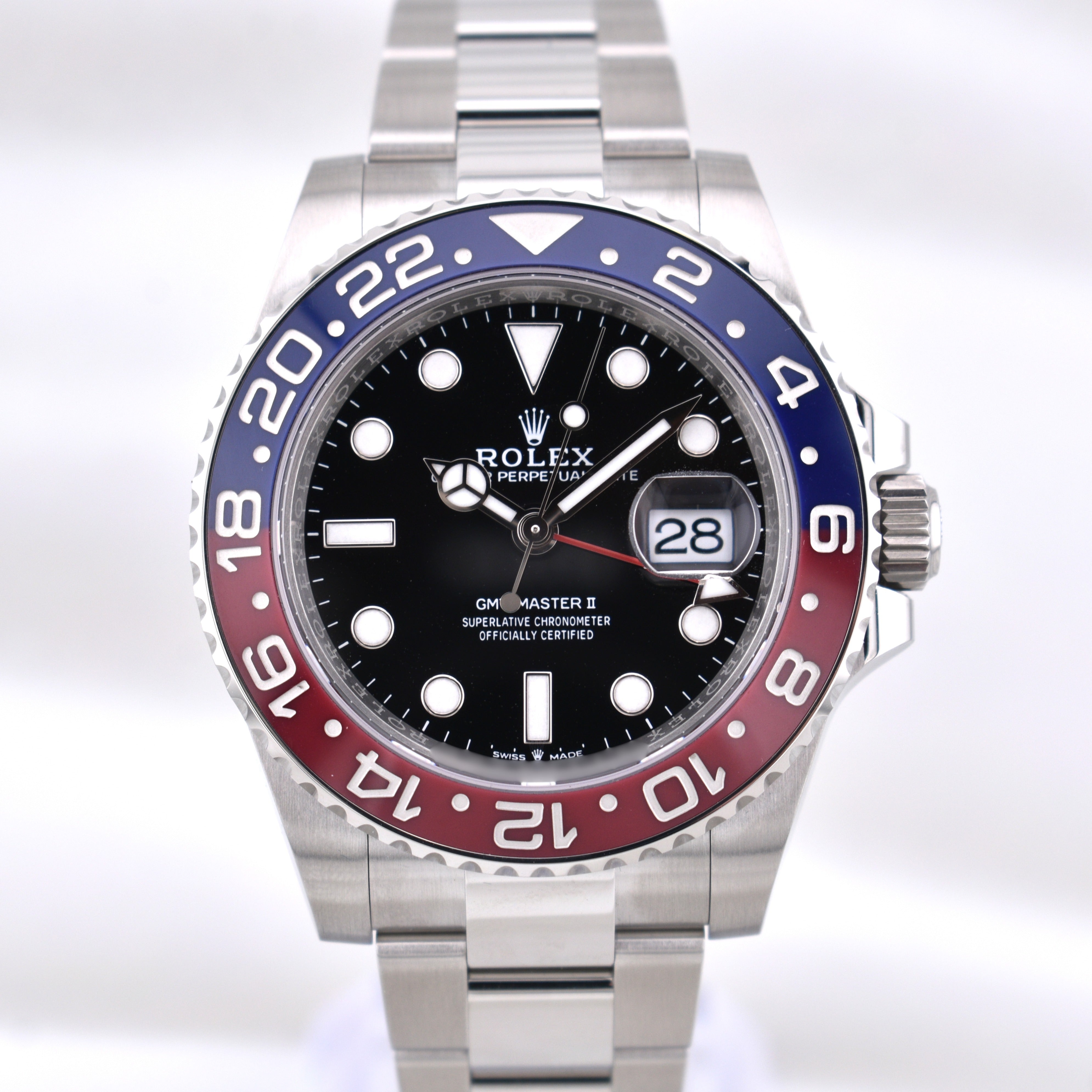 Rolex GMT Master II Pepsi Oyster Band 126710BLRO 2025