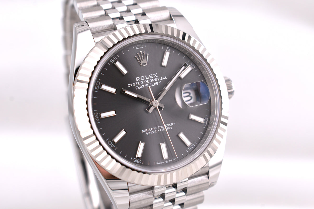 Rolex Datejust 41 Rhodium Index Dial 126334 2026