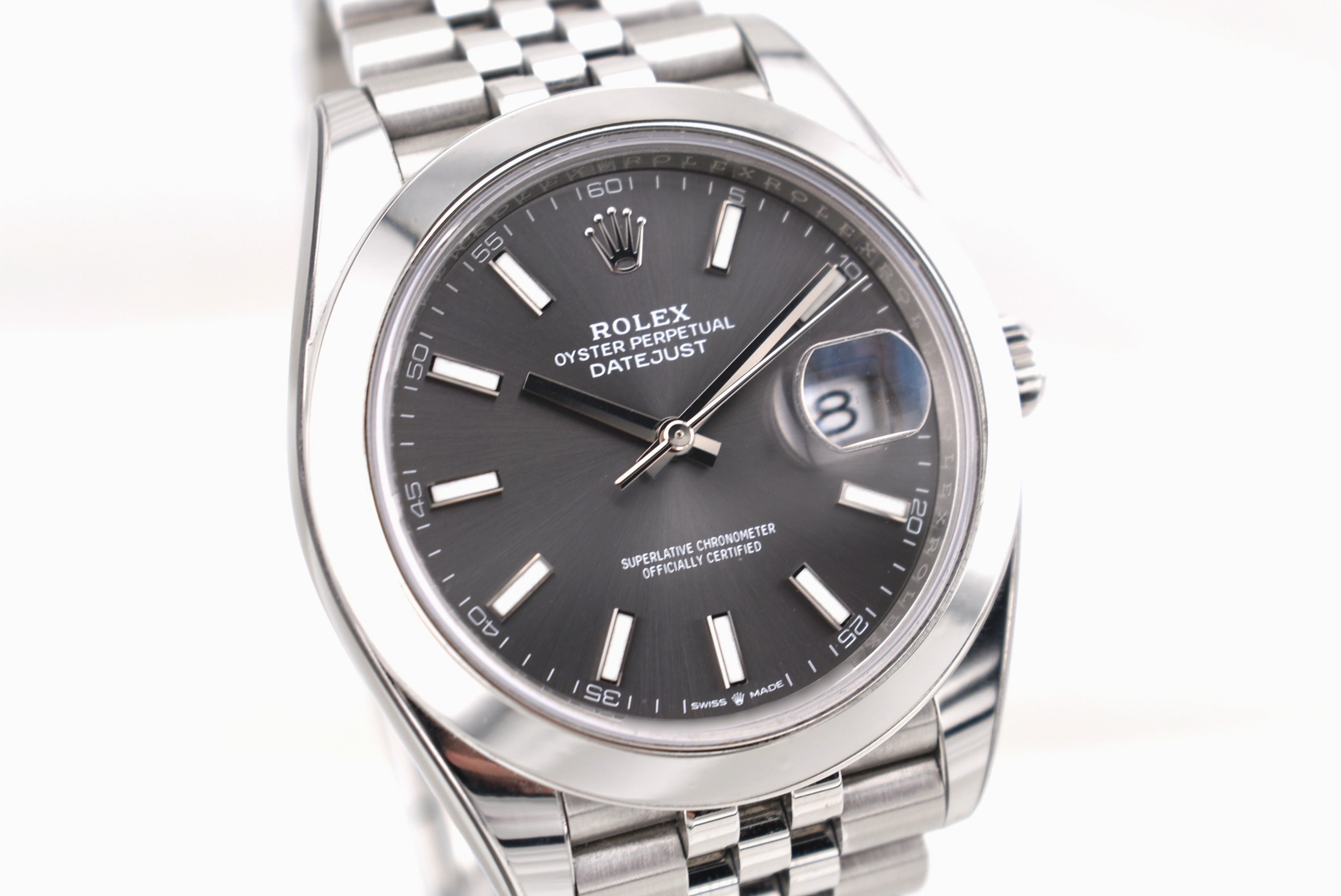 Rolex Datejust 41 Rhodium Index Dial Jubilee Band 126300 2021