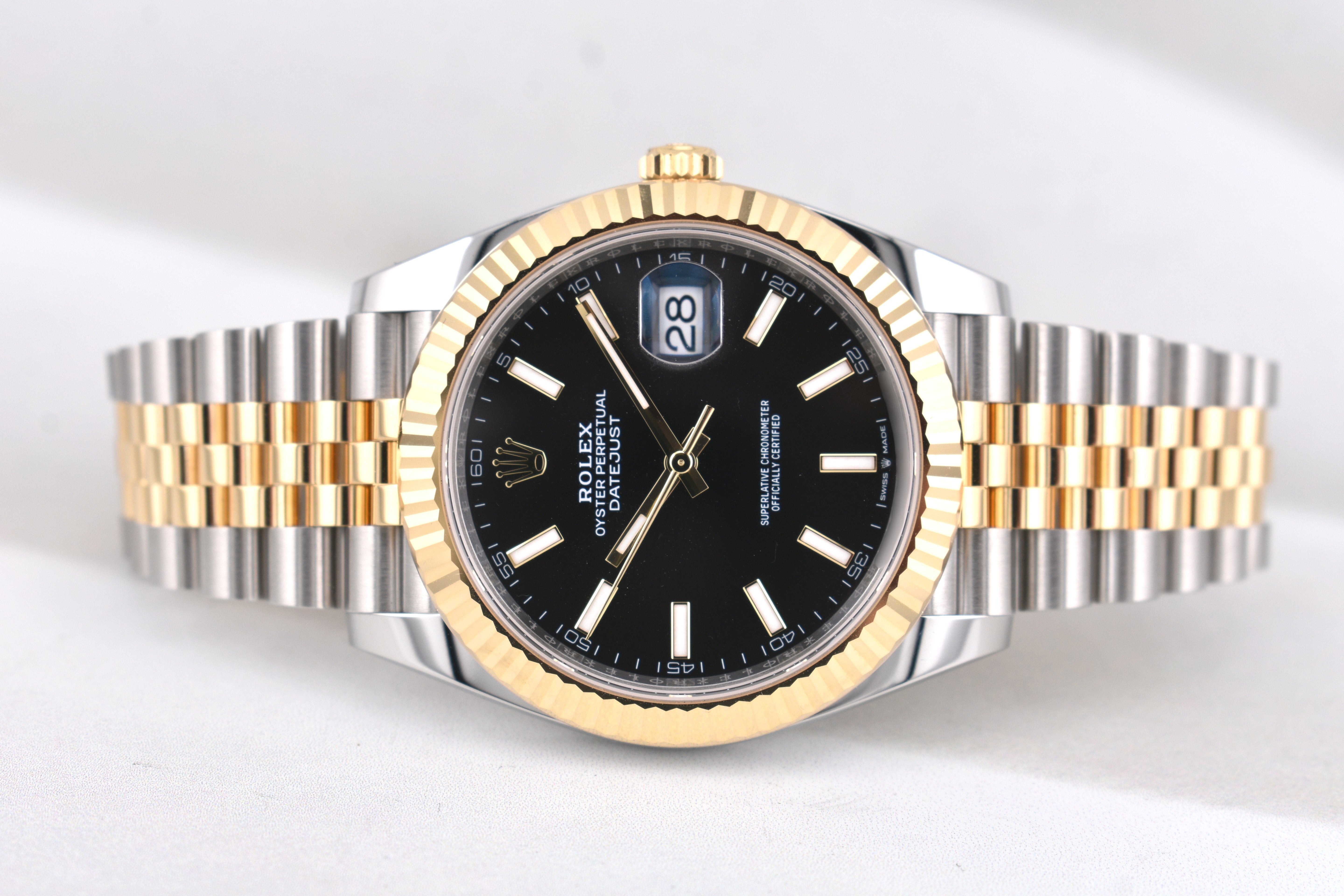 Rolex Datejust 41 Two Tone Black Index Dial 126333 2026