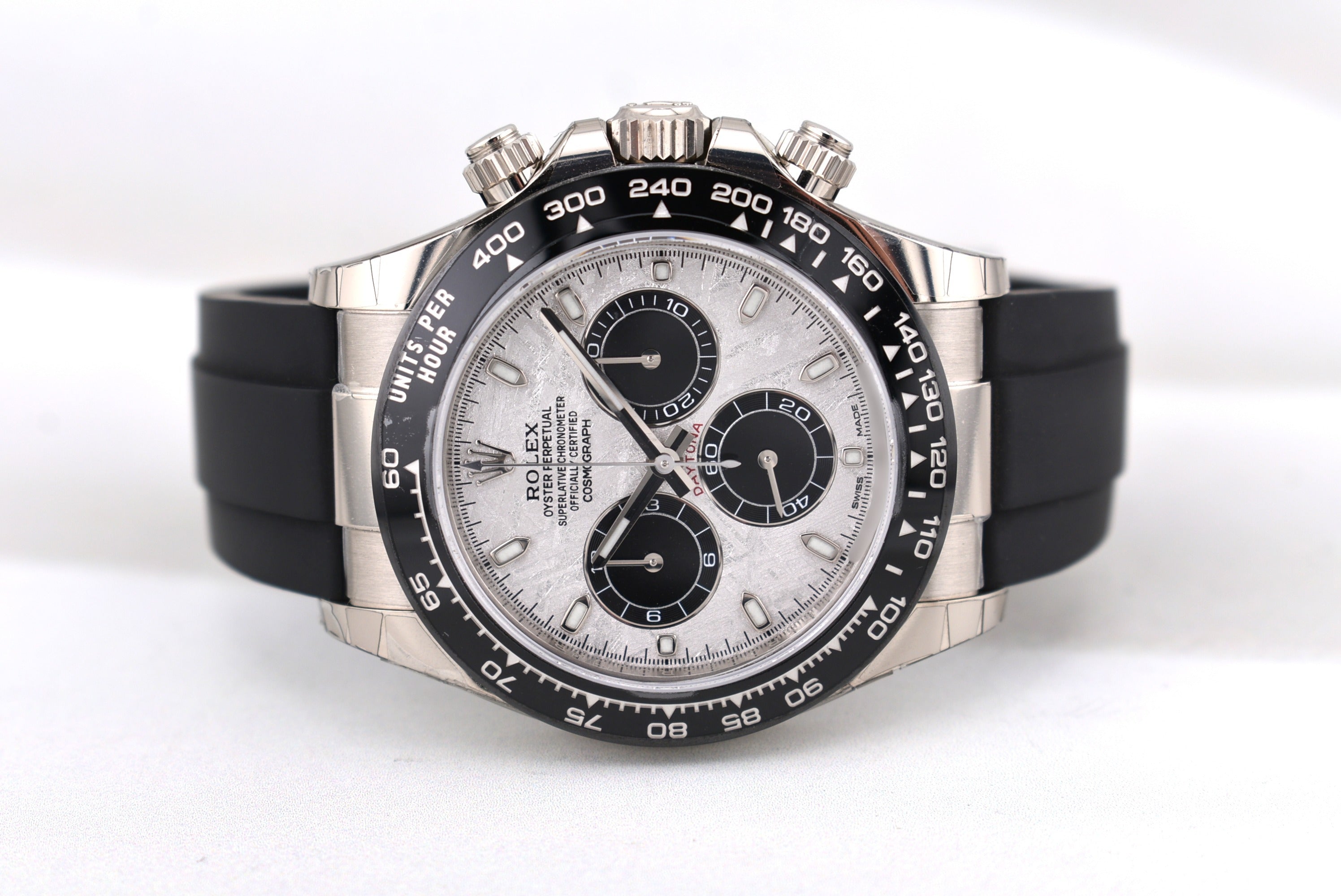 Rolex Cosmograph Daytona White Gold Oysterflex Meteorite Dial 116519LN 2023