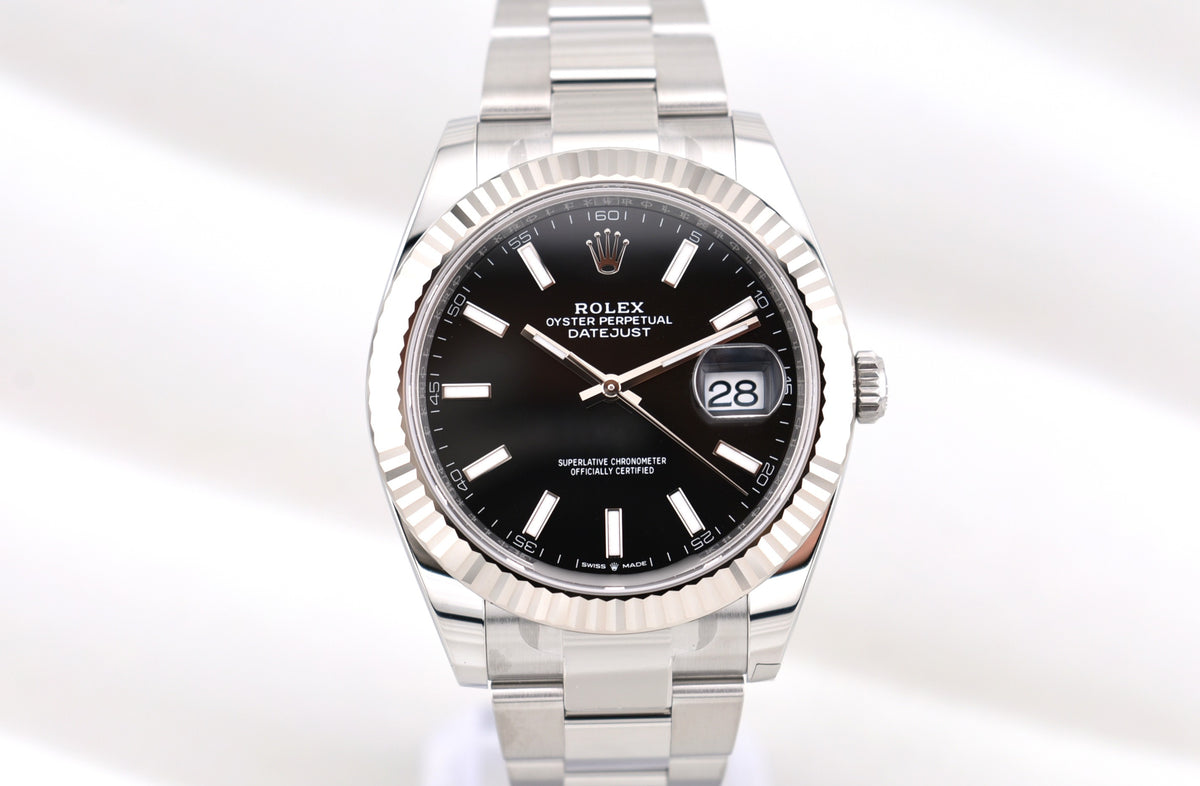 Rolex Datejust 41 Black Index Dial Oyster Band 126334 2026