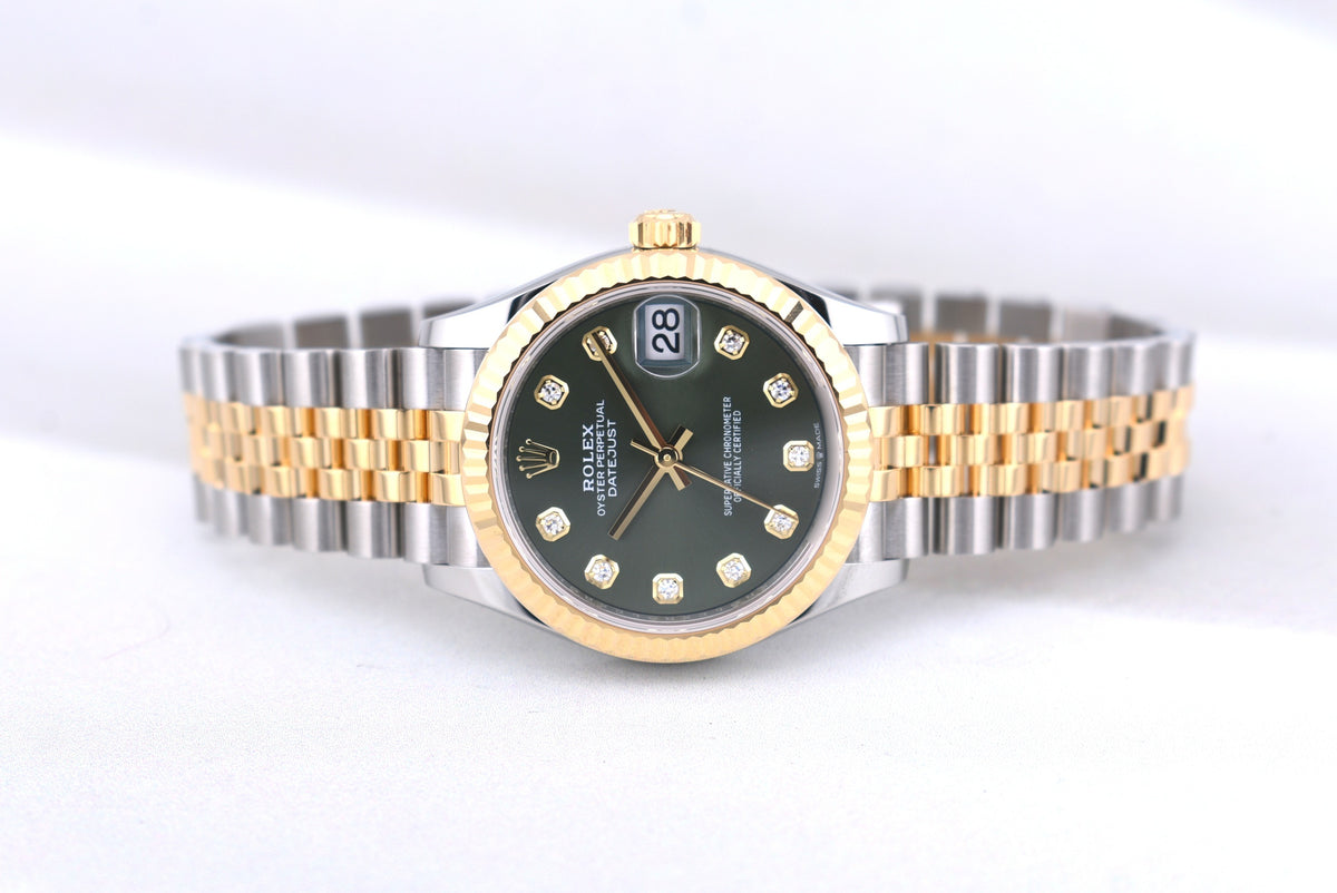 Rolex Datejust 31 Two Tone Olive Diamond Dial 278273 2026