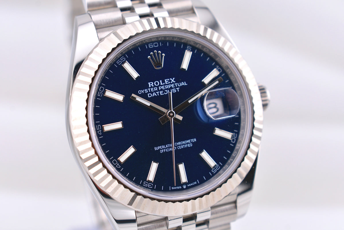 Rolex Datejust 41 Blue Index Dial Jubilee Band 126334 2023