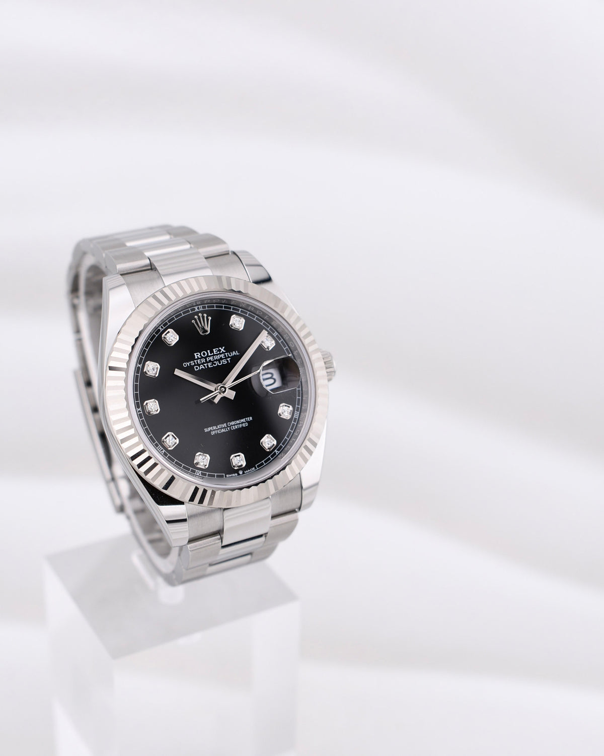Rolex Datejust 41 Black Diamond Dial Oyster Band 126334 2026