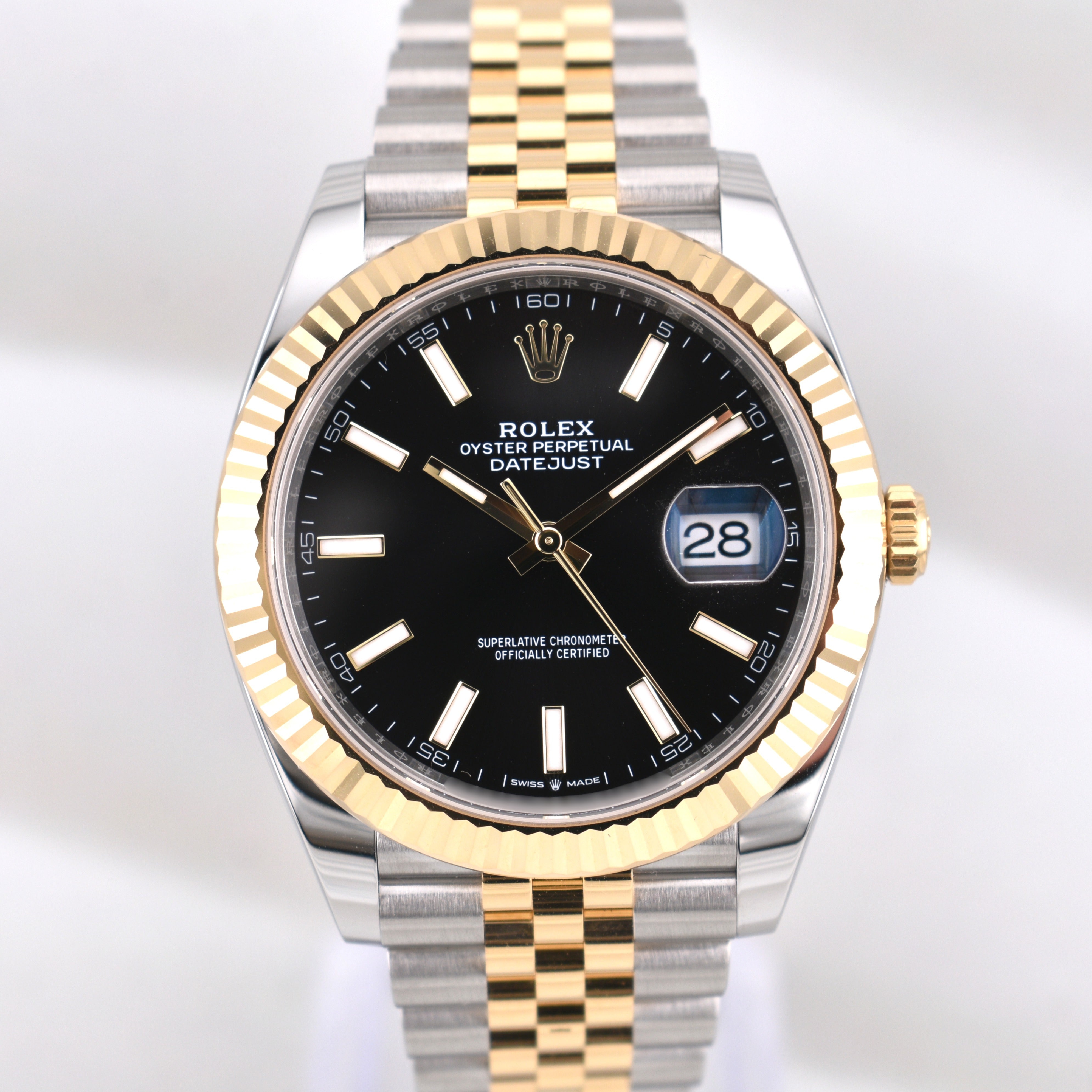 Rolex Datejust 41 Two Tone Black Index Dial 126333 2026