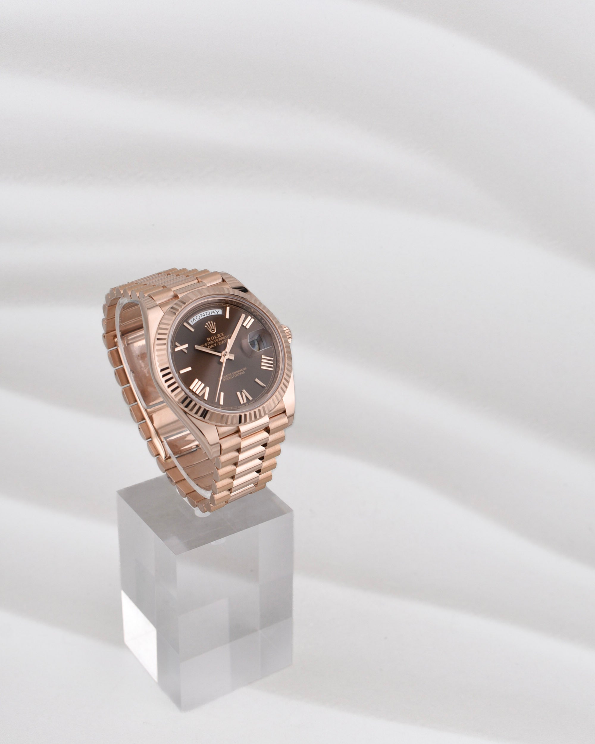 Rolex Day Date 40 Chocolate Roman Dial 228235 2024