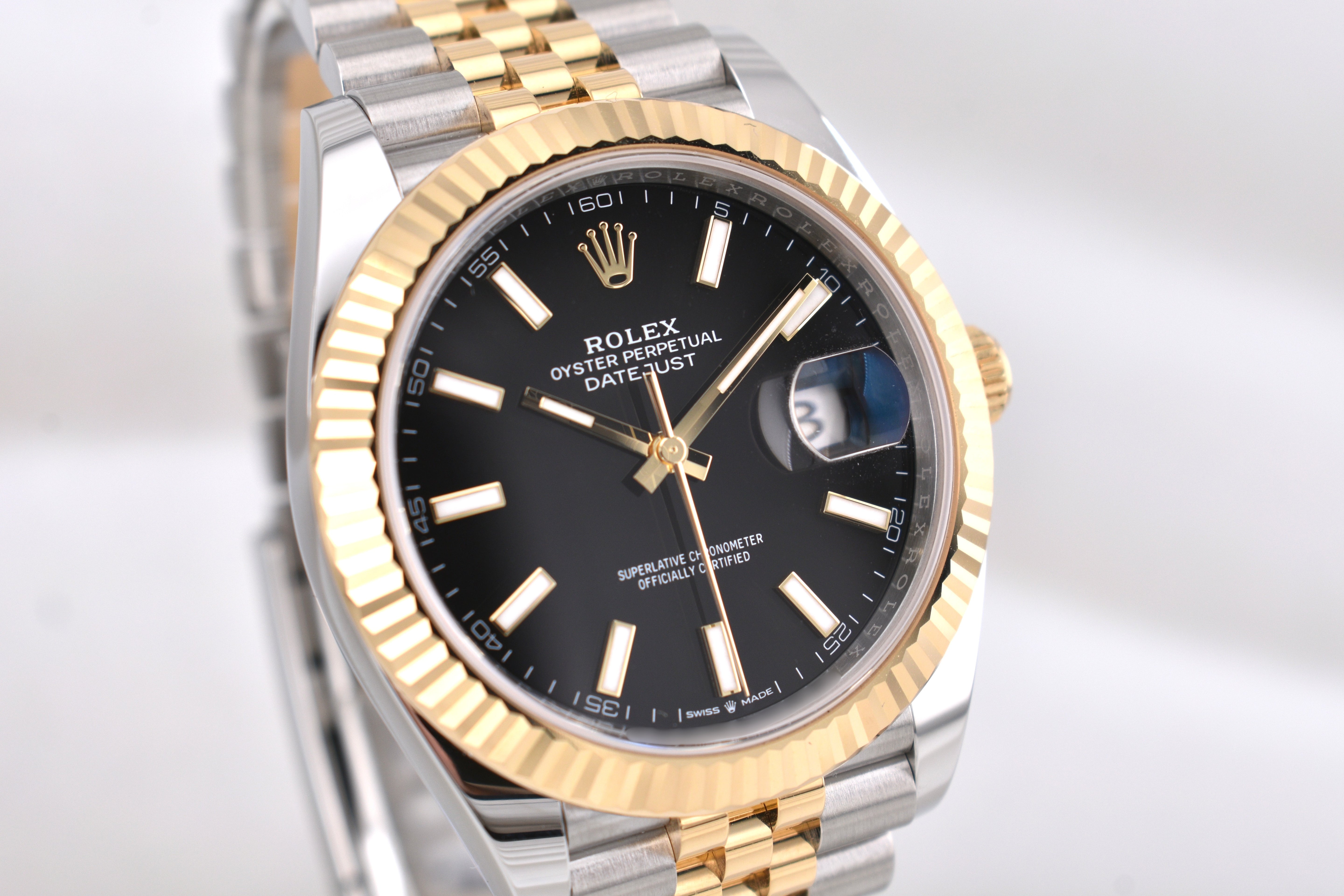 Rolex Datejust 41 Two Tone Black Index Dial 126333 2026