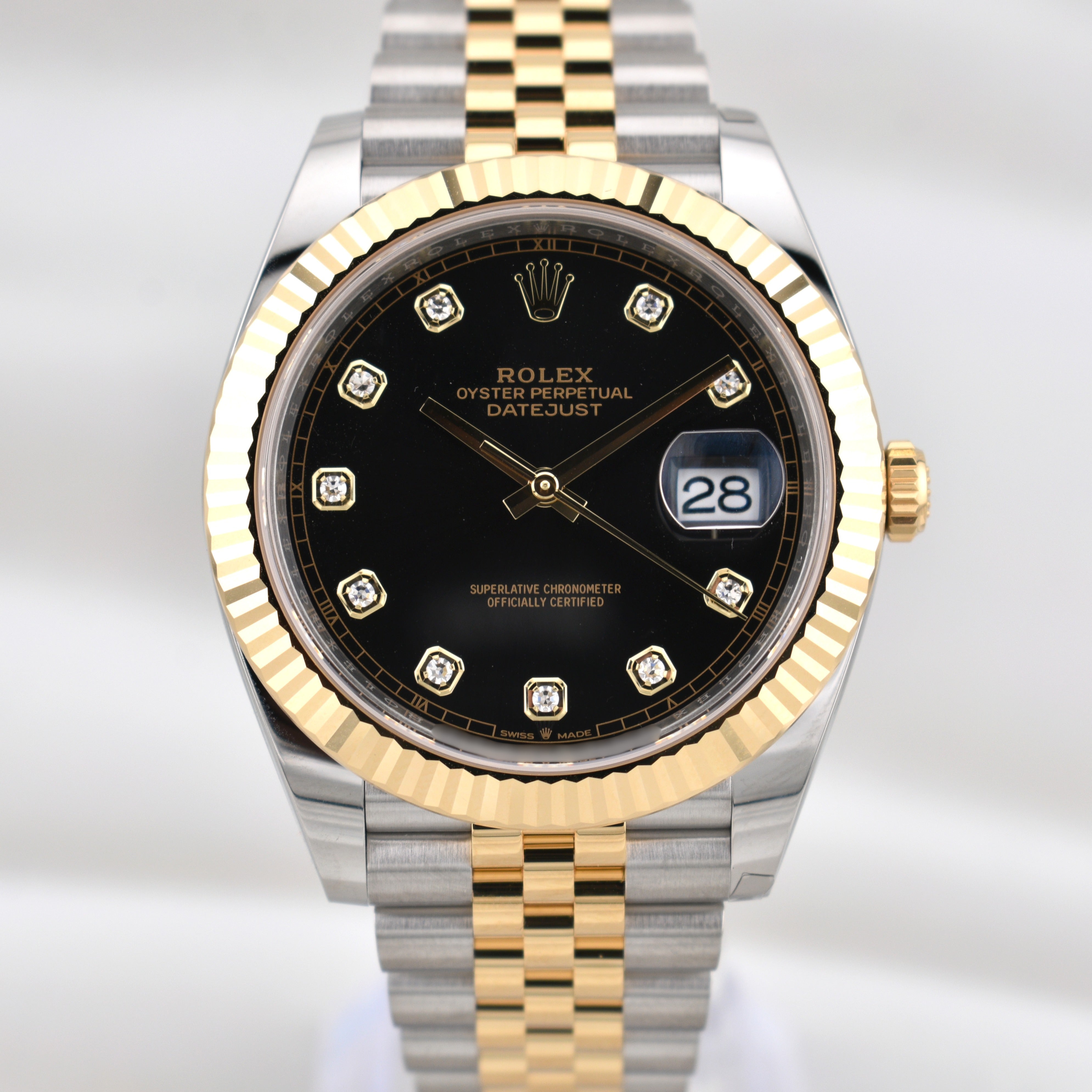 Rolex Datejust 41 Two Tone Black Diamond Dial 126333 2026