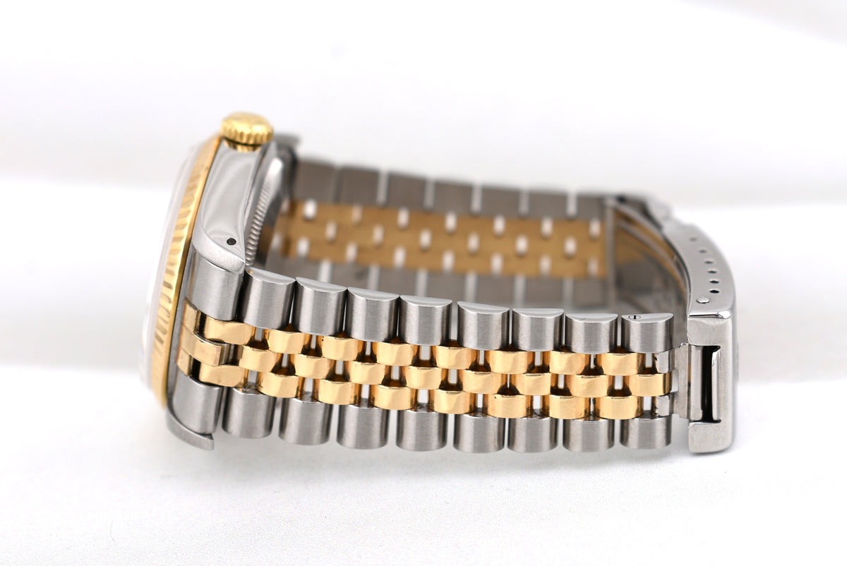 Rolex Datejust 36 Champagne Diamond Dial 16233 E Serial 1990