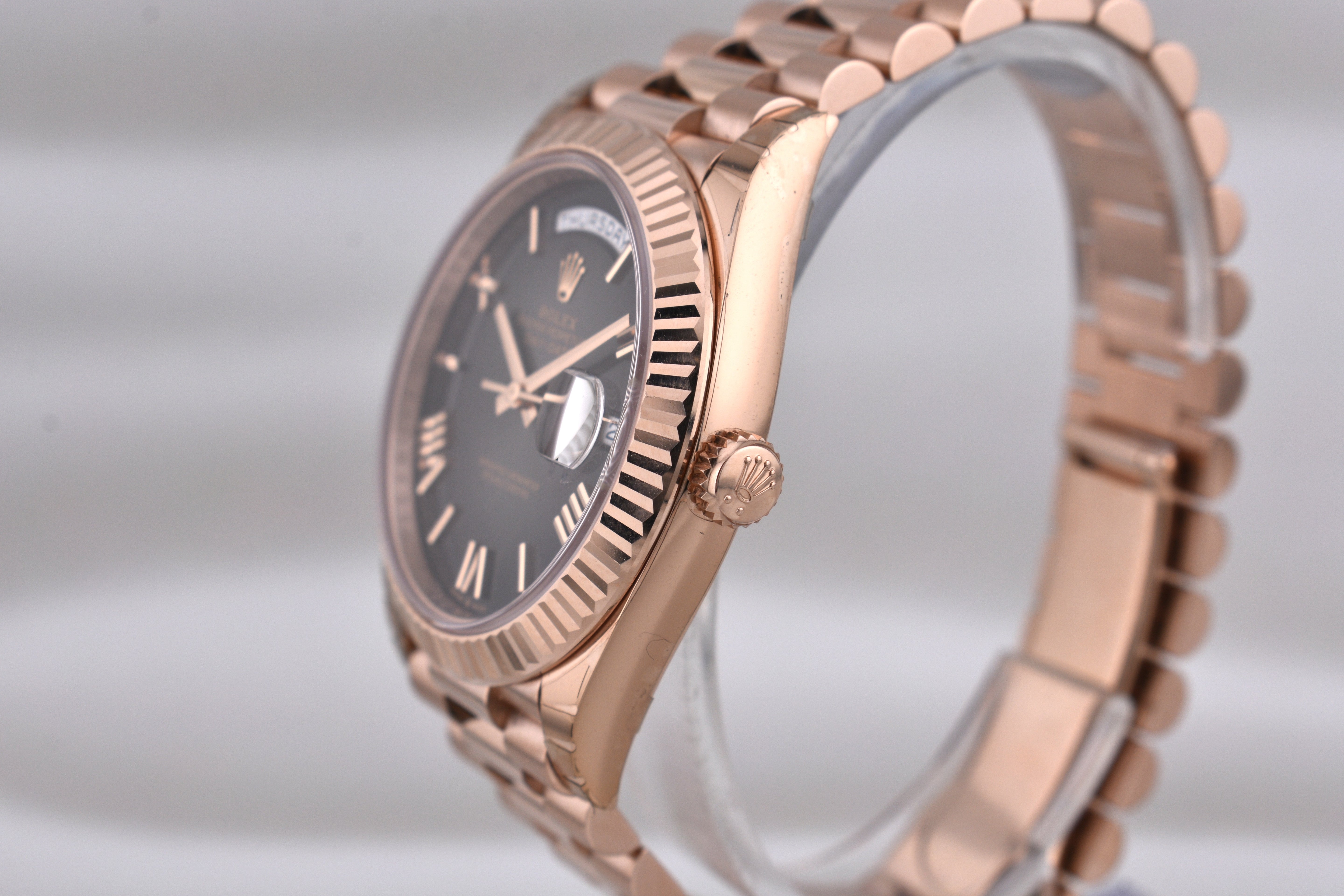 Rolex Day Date 40 Rose Gold 'Oscars' Black Ombre Dial 228235 2025