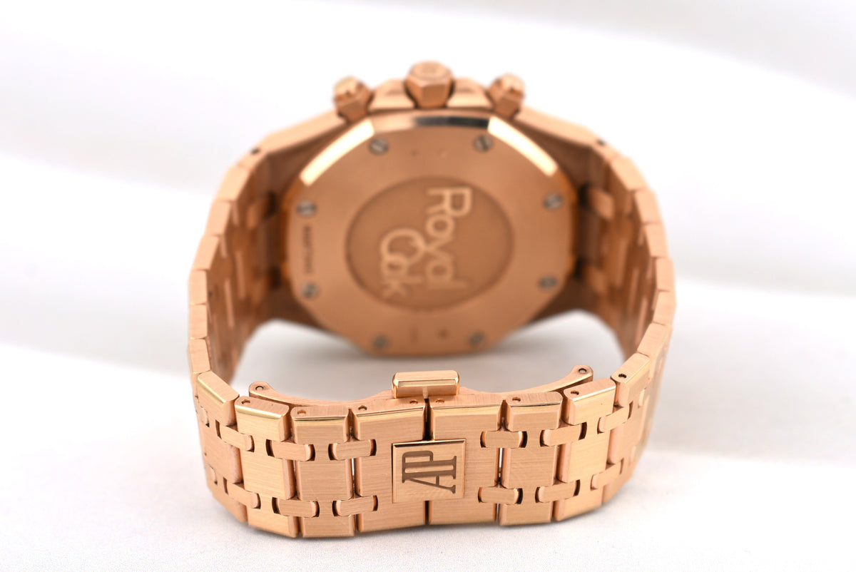 Audemars Piguet Royal Oak Chronograph Rose Gold Blue Dial 26331OR 2021