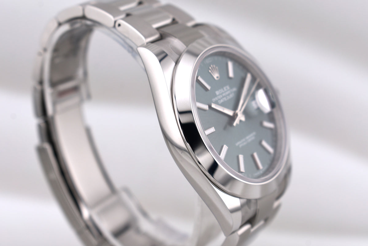 Rolex Datejust 41 Mint Green Index Dial Oyster Band 126300 2026