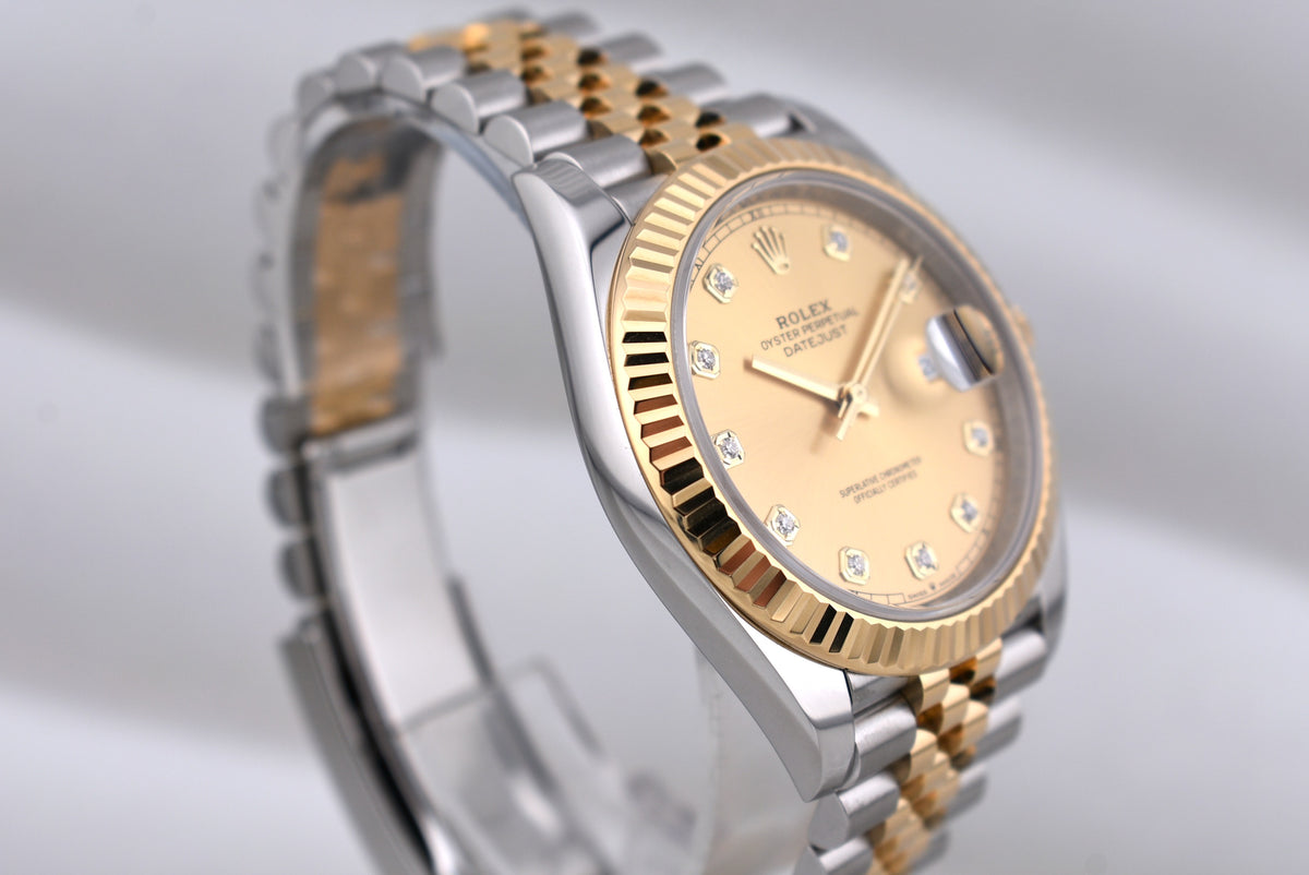 Rolex Datejust 41 Champagne Diamond Dial 126333 2026