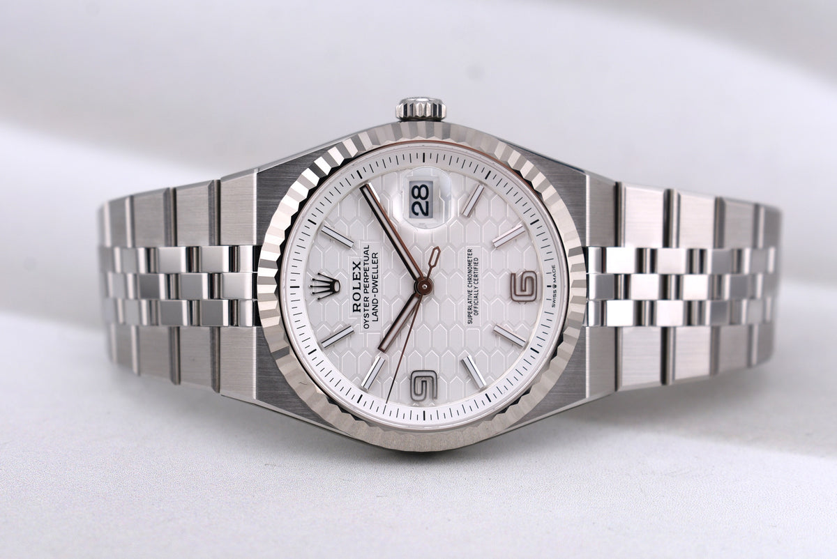 Rolex Land Dweller 40 White Honeycomb 127334 2026