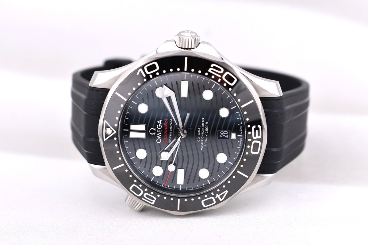 Omega Seamaster 300m Black Dial Rubber Band 210.32.42.20.01.001 2026