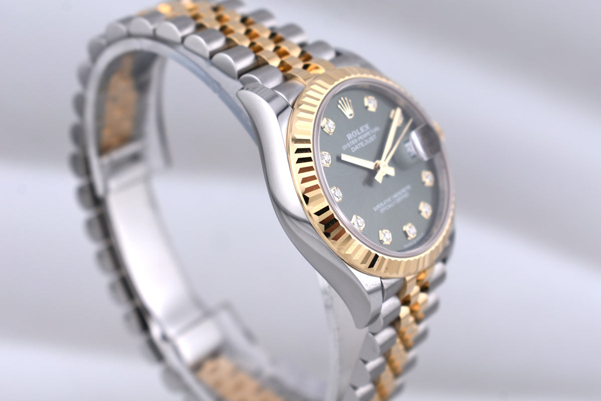 Rolex Datejust 31 Two Tone Olive Diamond Dial 278273 2026