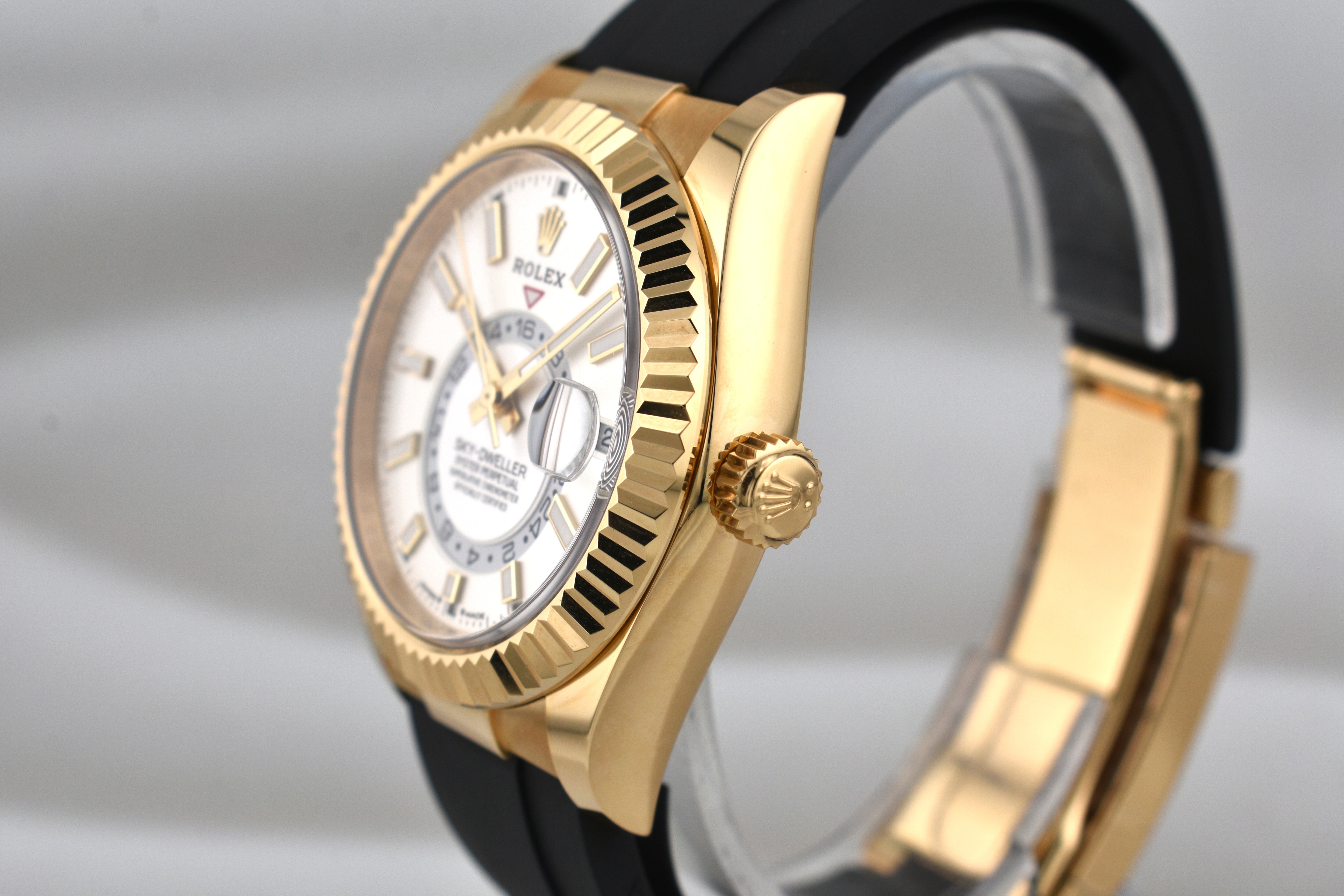 Rolex Sky Dweller Yellow Gold Oysterflex White Dial 336238 2024