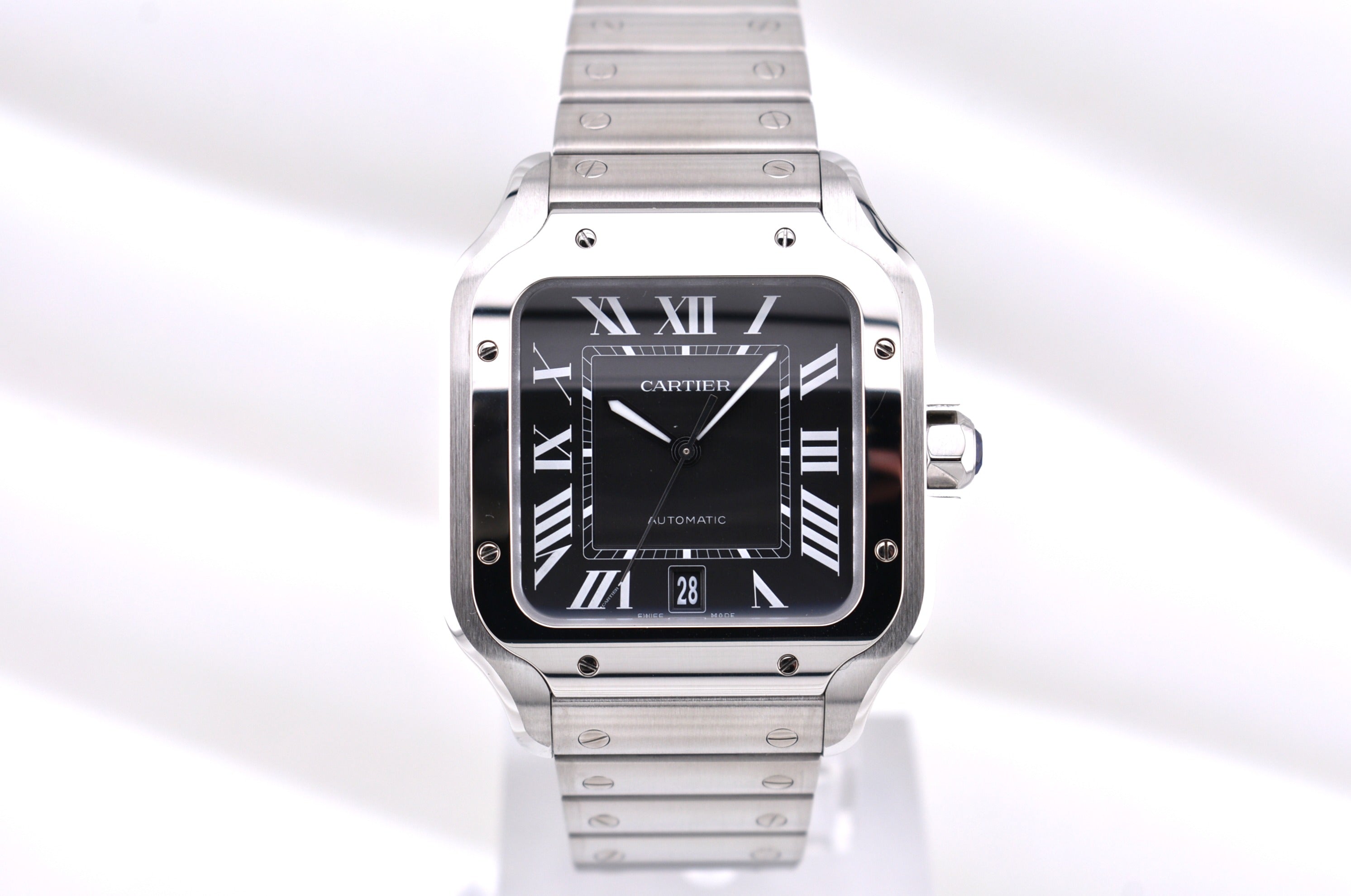 Cartier Santos Large Black Sunray Dial WSSA0096 2026
