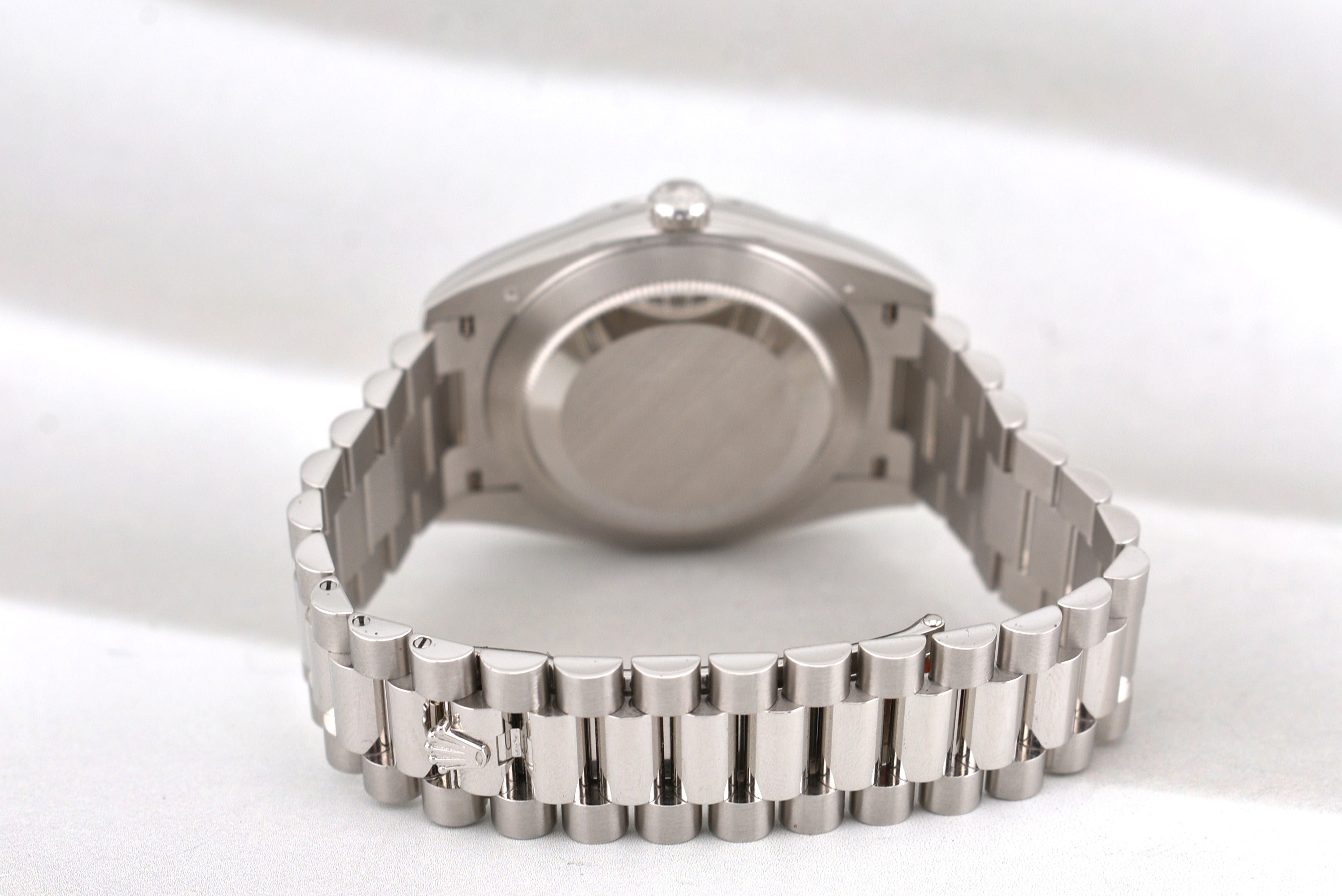 Rolex Day Date 40 Platinum Ice Blue Baguette Diamond Dial 228236 2026