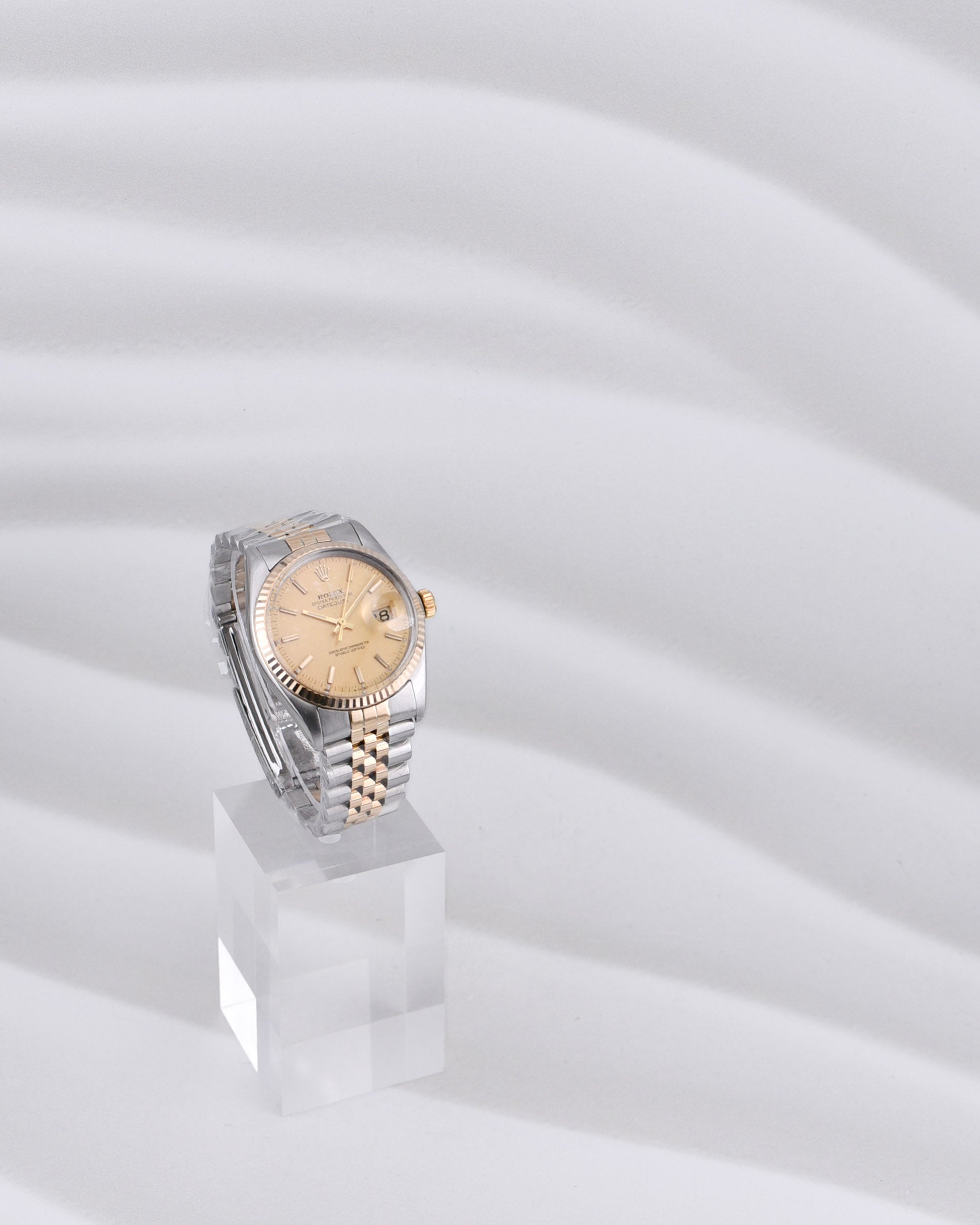 Rolex Datejust 36 Champagne Linen Dial 16013