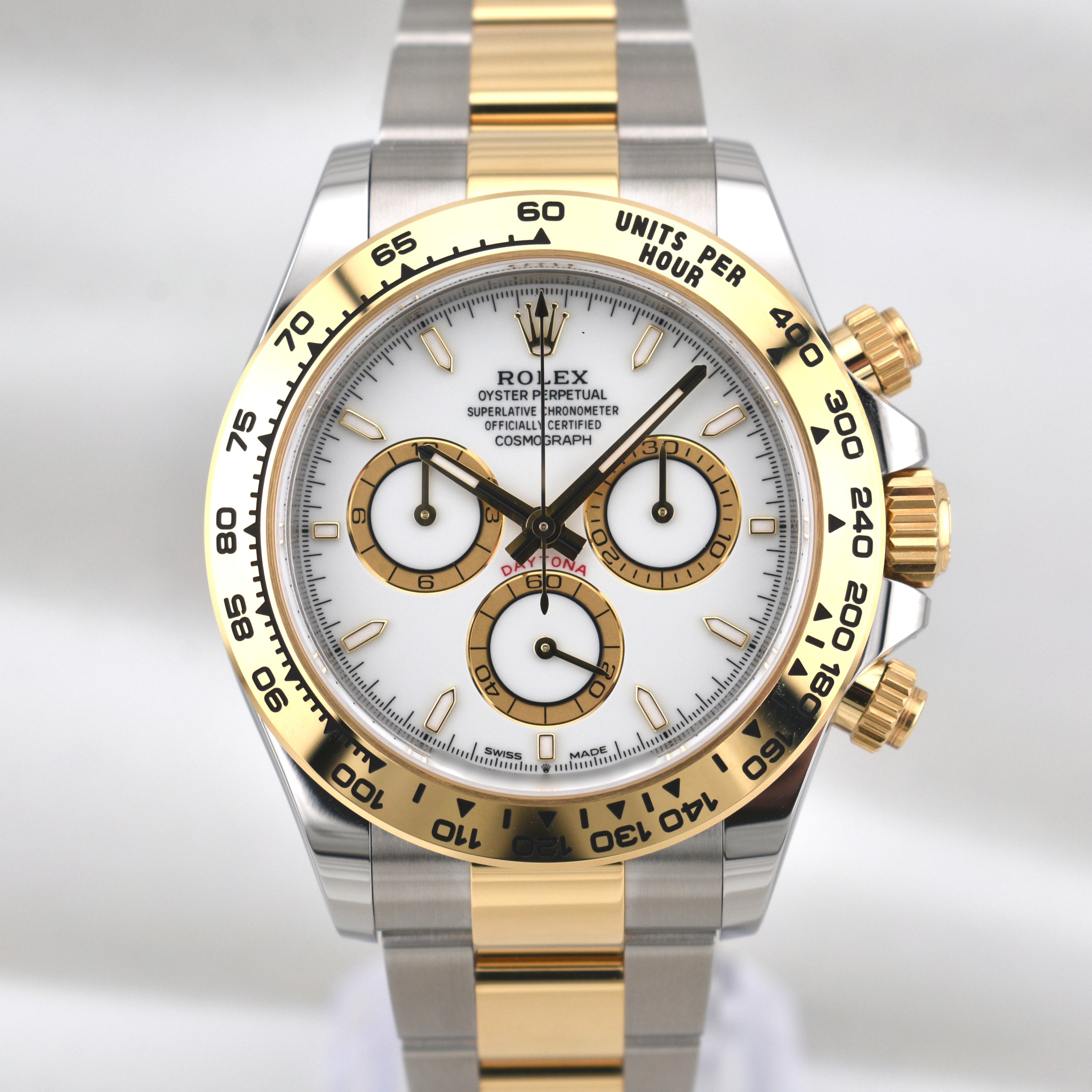 Rolex Cosmograph Daytona White Dial Two Tone Yellow Gold 126503 2026