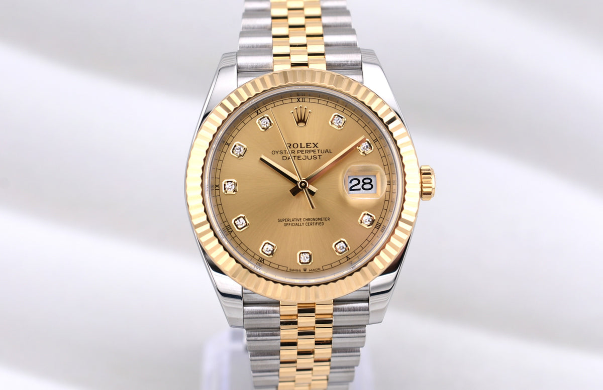Rolex Datejust 41 Champagne Diamond Dial 126333 2026
