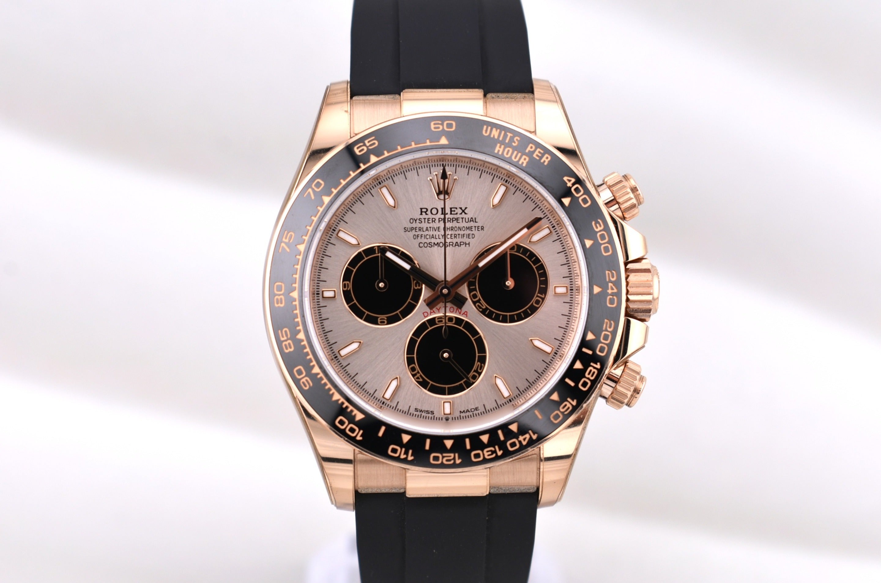 Rolex Cosmograph Daytona Everose Gold Oysterflex Sundust Dial 126515LN 2024