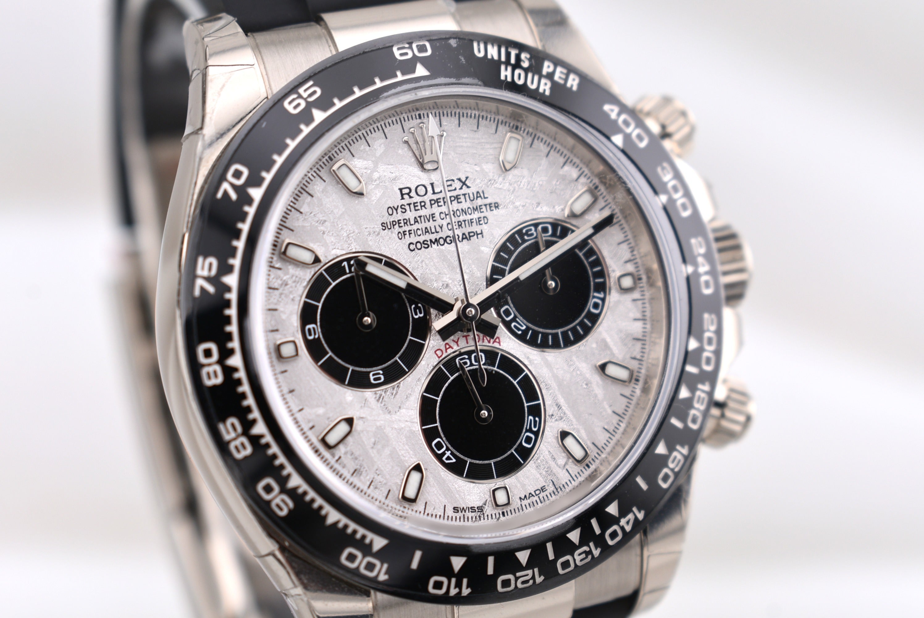 Rolex Cosmograph Daytona White Gold Oysterflex Meteorite Dial 116519LN 2023
