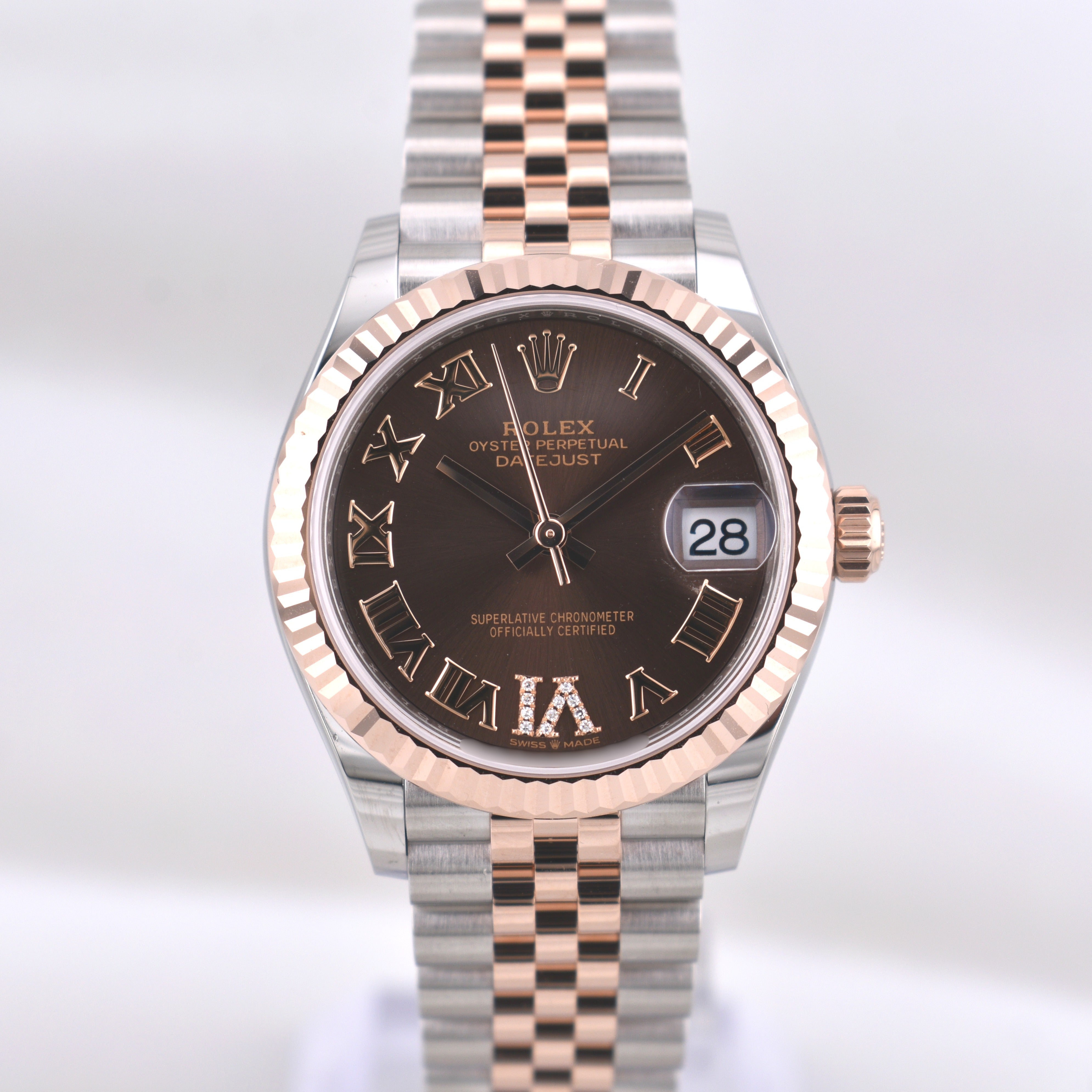 Rolex Datejust 31 Chocolate Roman Diamond VI Dial 278271 2026