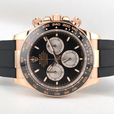 Rolex Cosmograph Daytona Black Dial Rose Gold Oysterflex 126515LN 2024