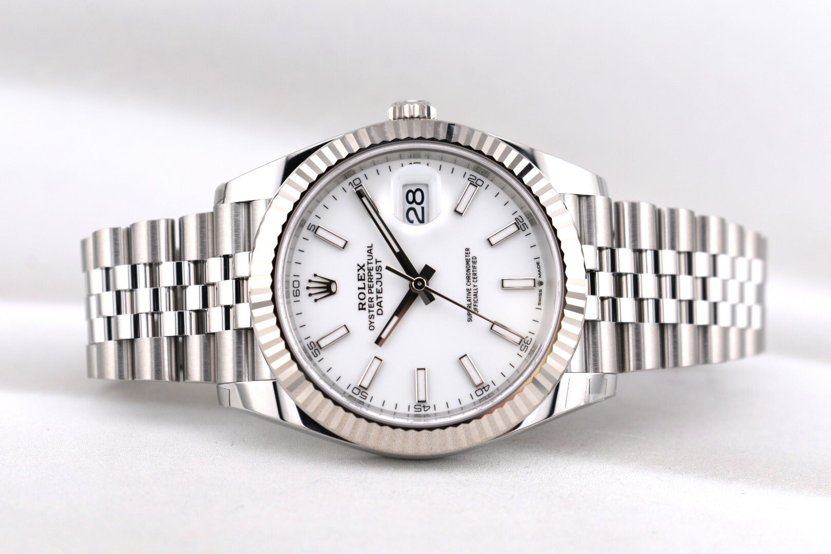 Rolex Datejust 41 White Index Dial 126334 2026