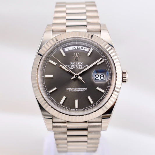 Rolex Day Date 40 White Gold Rhodium Dial 228239 2022