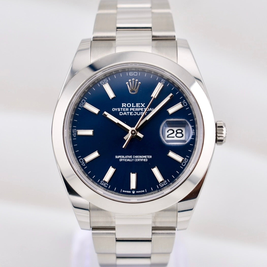 Rolex Datejust 41 Blue Index Dial 126300 2025