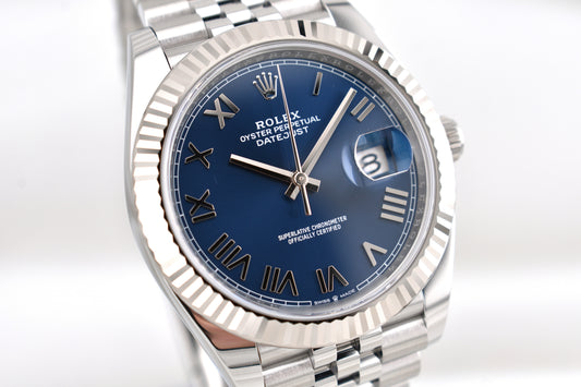 Rolex Datejust 41 Bright Blue Roman Dial 126334 2026