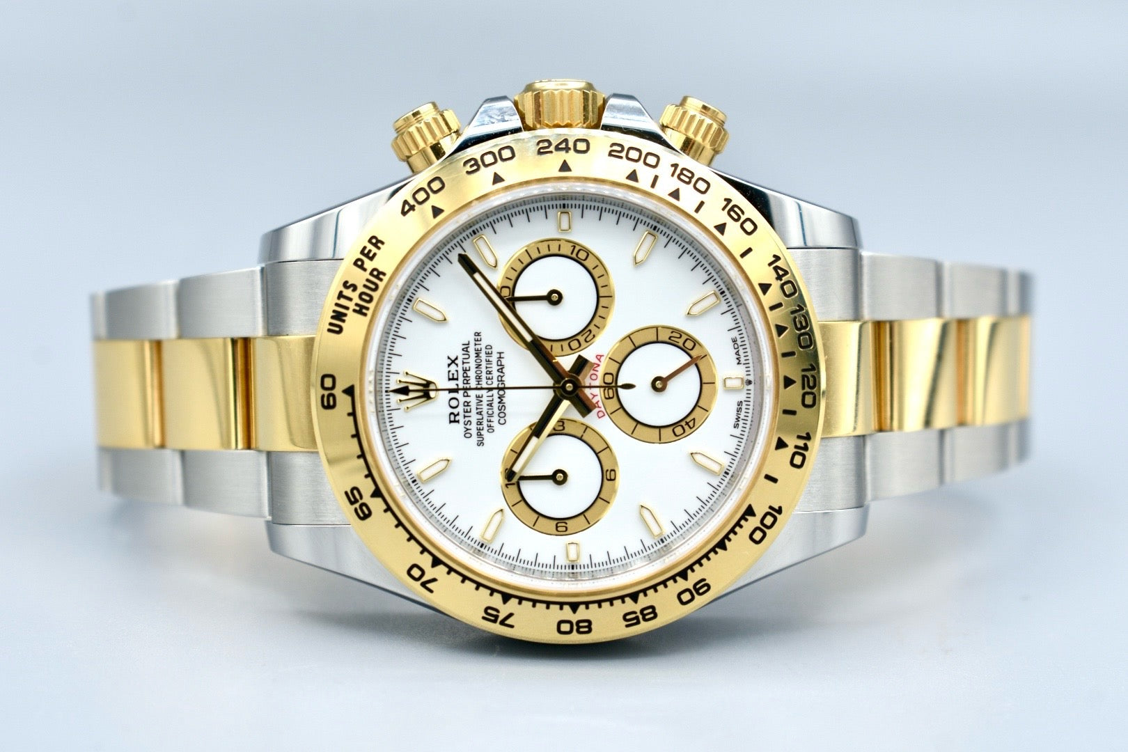 Rolex Cosmograph Daytona Two Tone Yellow Gold White Dial 126503 2024