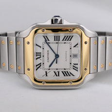 Cartier Santos De Cartier Large Two Tone Yellow Gold W2SA0009 2023