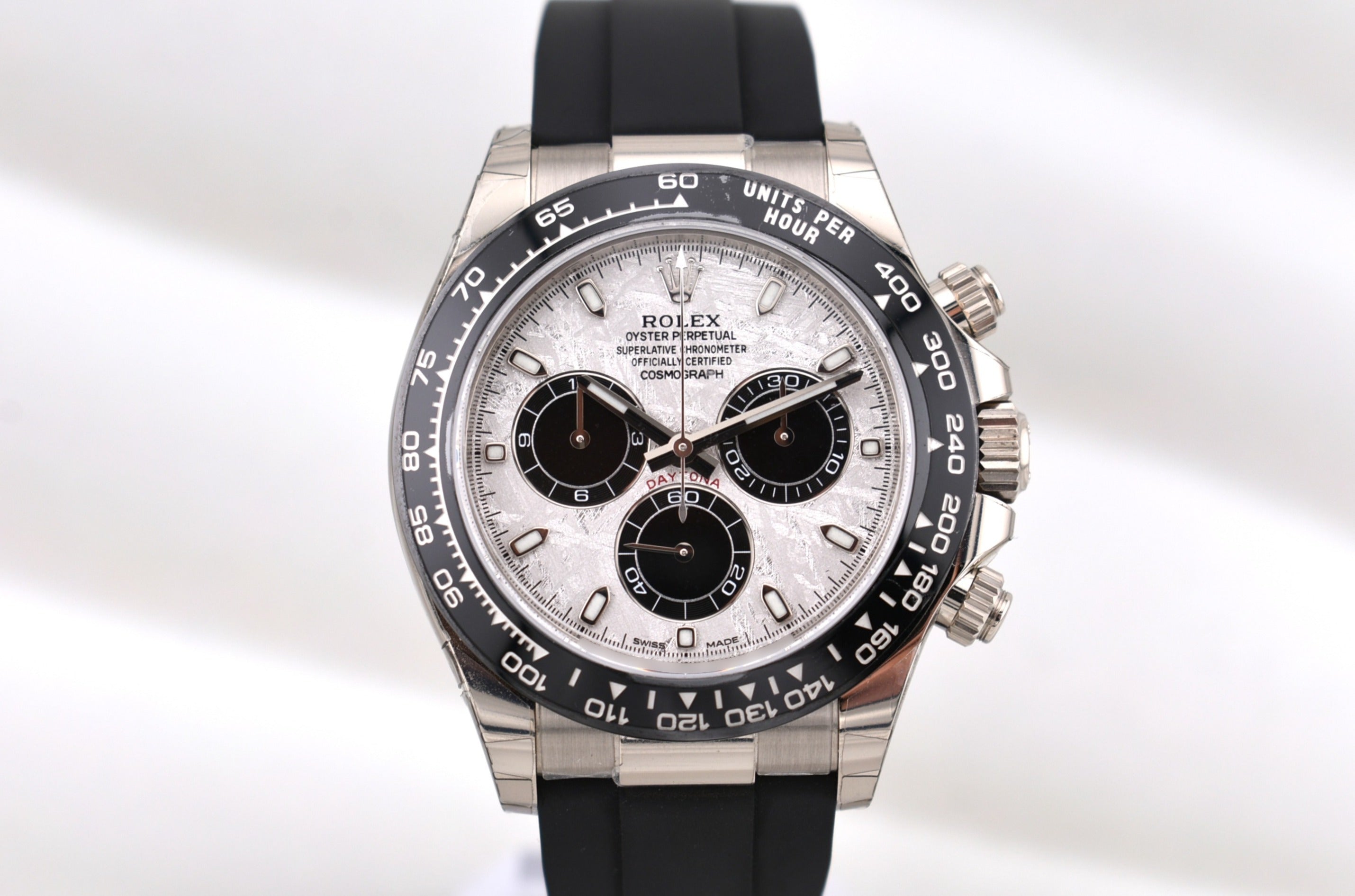 Rolex Cosmograph Daytona White Gold Oysterflex Meteorite Dial 116519LN 2023