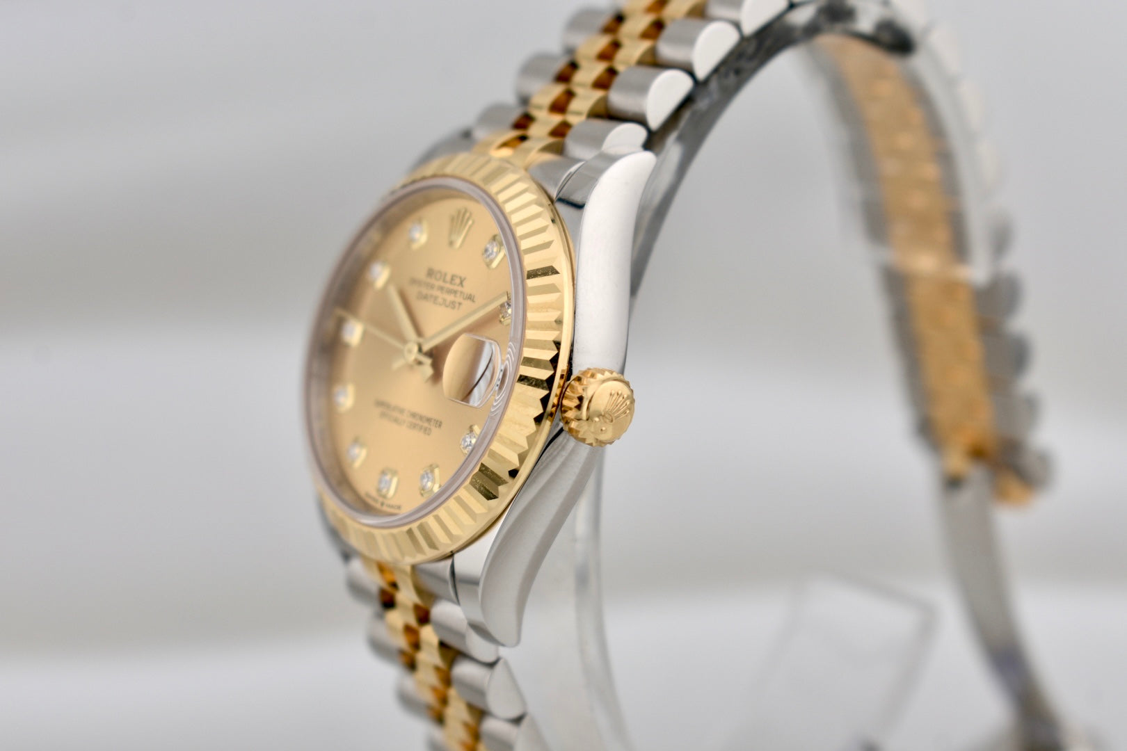 Rolex Datejust 31 Two Tone Yellow Gold Champagne Diamond Dial 278273 2025