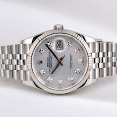 Rolex Datejust 36 Mother of Pearl Diamond Dial 126234 2025