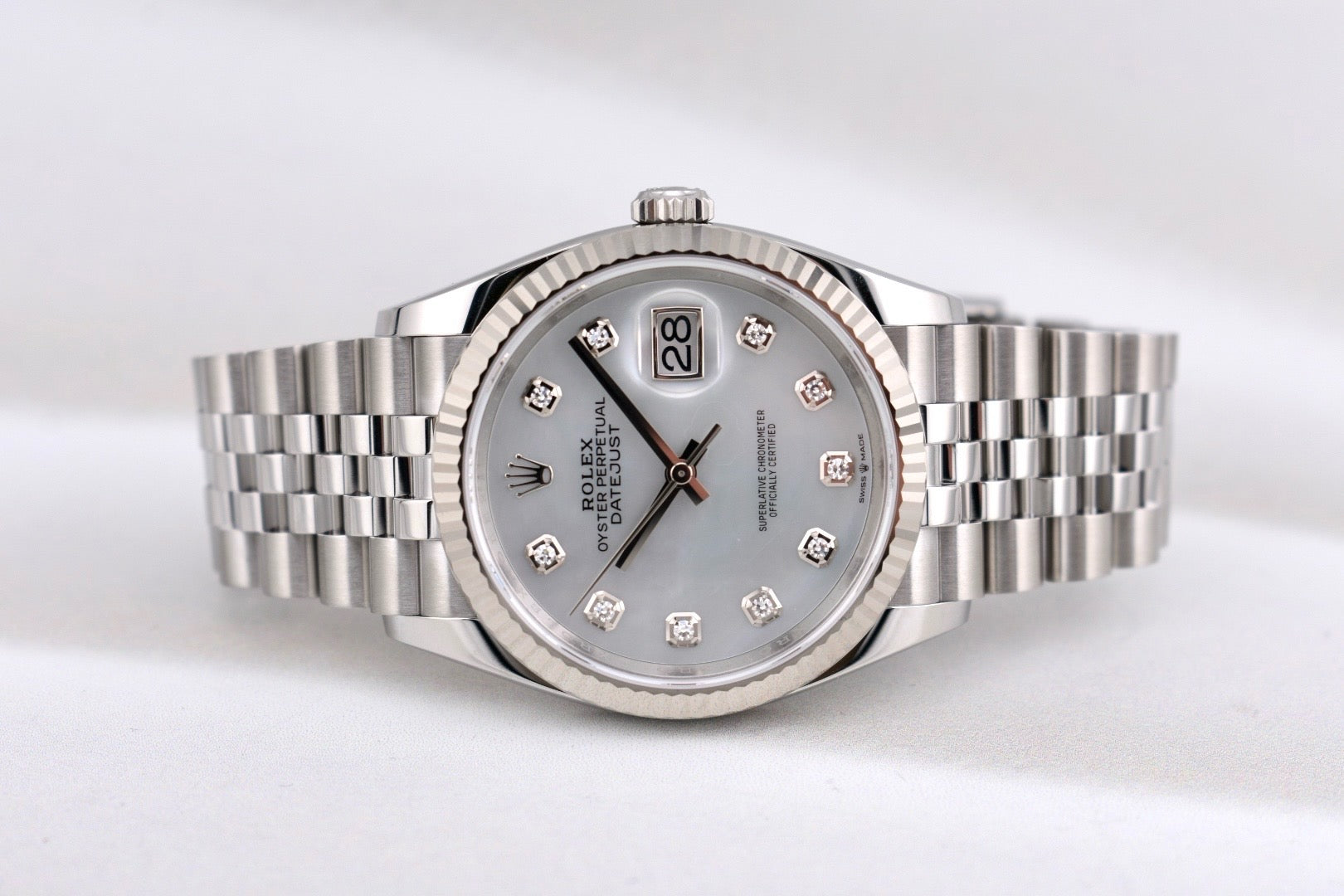 Rolex Datejust 36 Mother of Pearl Diamond Dial 126234 2025