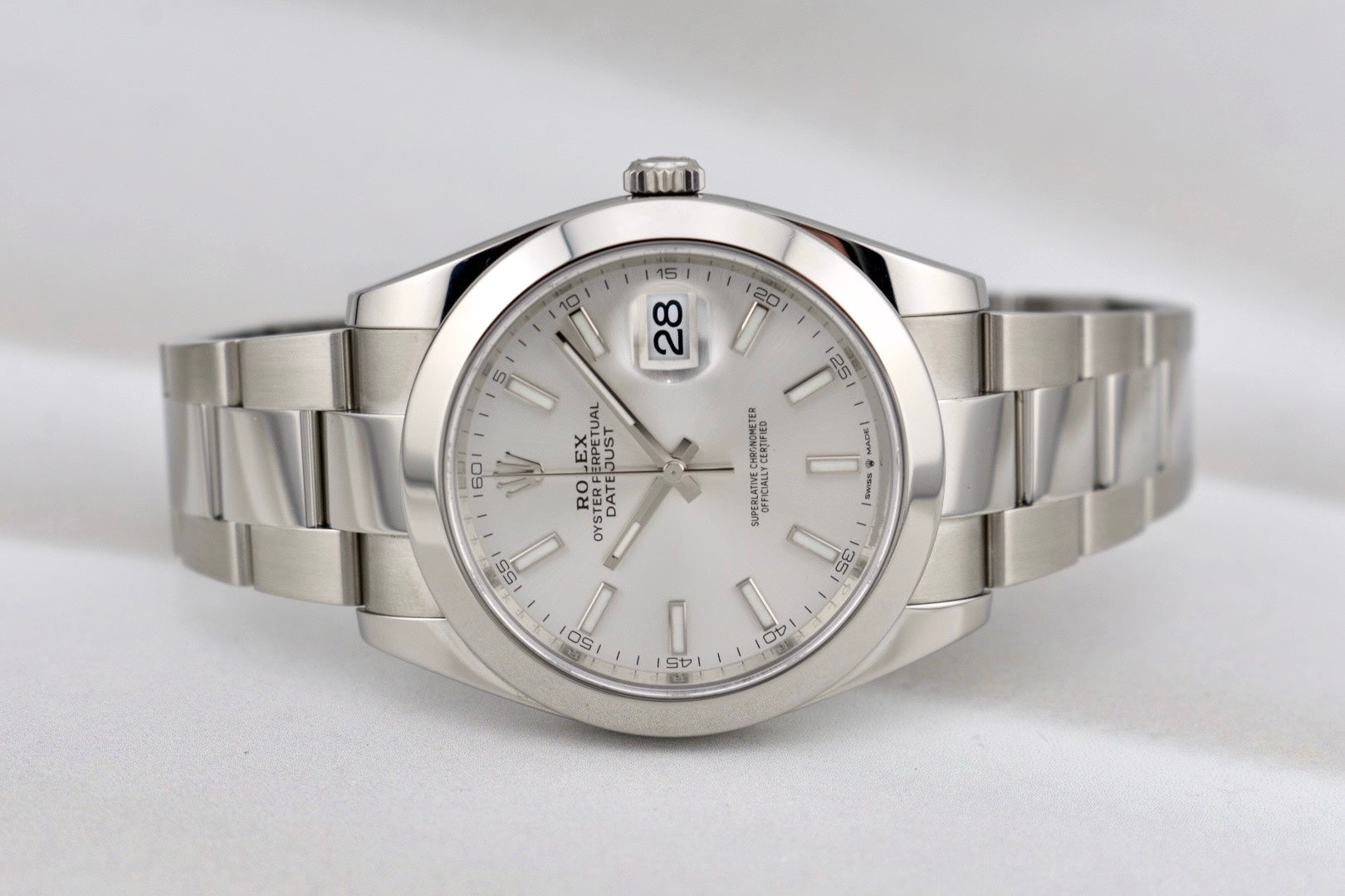 Rolex Datejust 41 Silver Index Dial 126300 2024