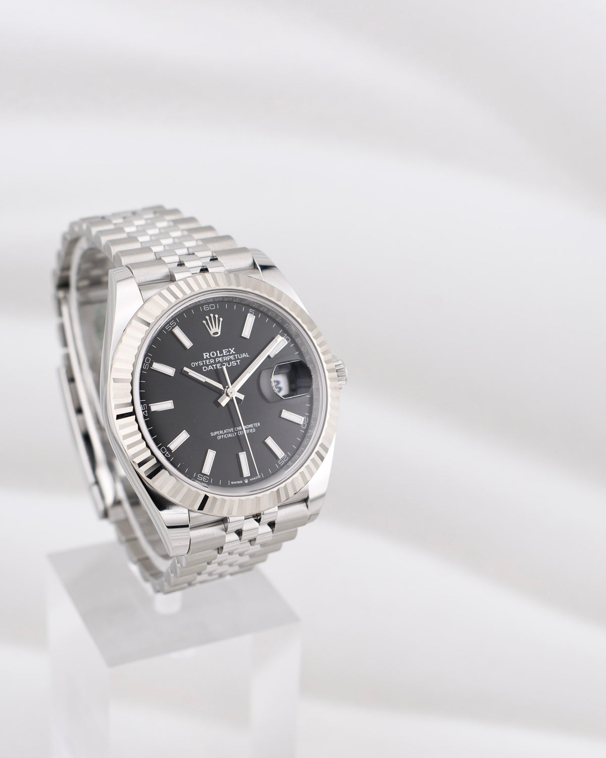 Rolex Datejust 41 Black Index Dial Jubilee Band 126334 2026