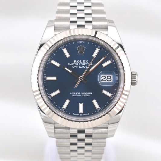 Rolex Datejust 41 Blue Index Dial 126334 2026