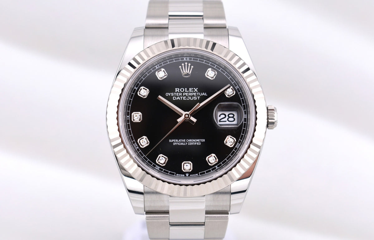 Rolex Datejust 41 Black Diamond Dial Oyster Band 126334 2026